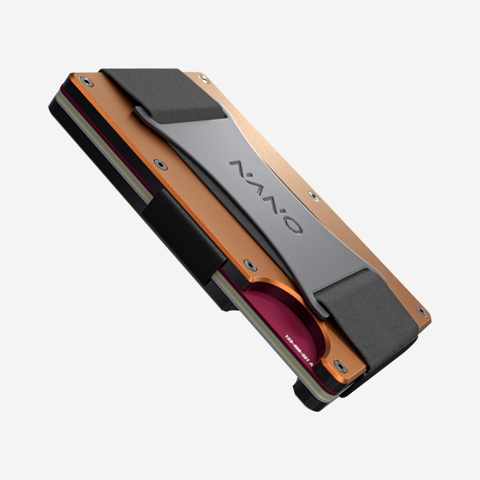 Personalised Cash Strap Wallet (Ventura Orange) Essential Bundle