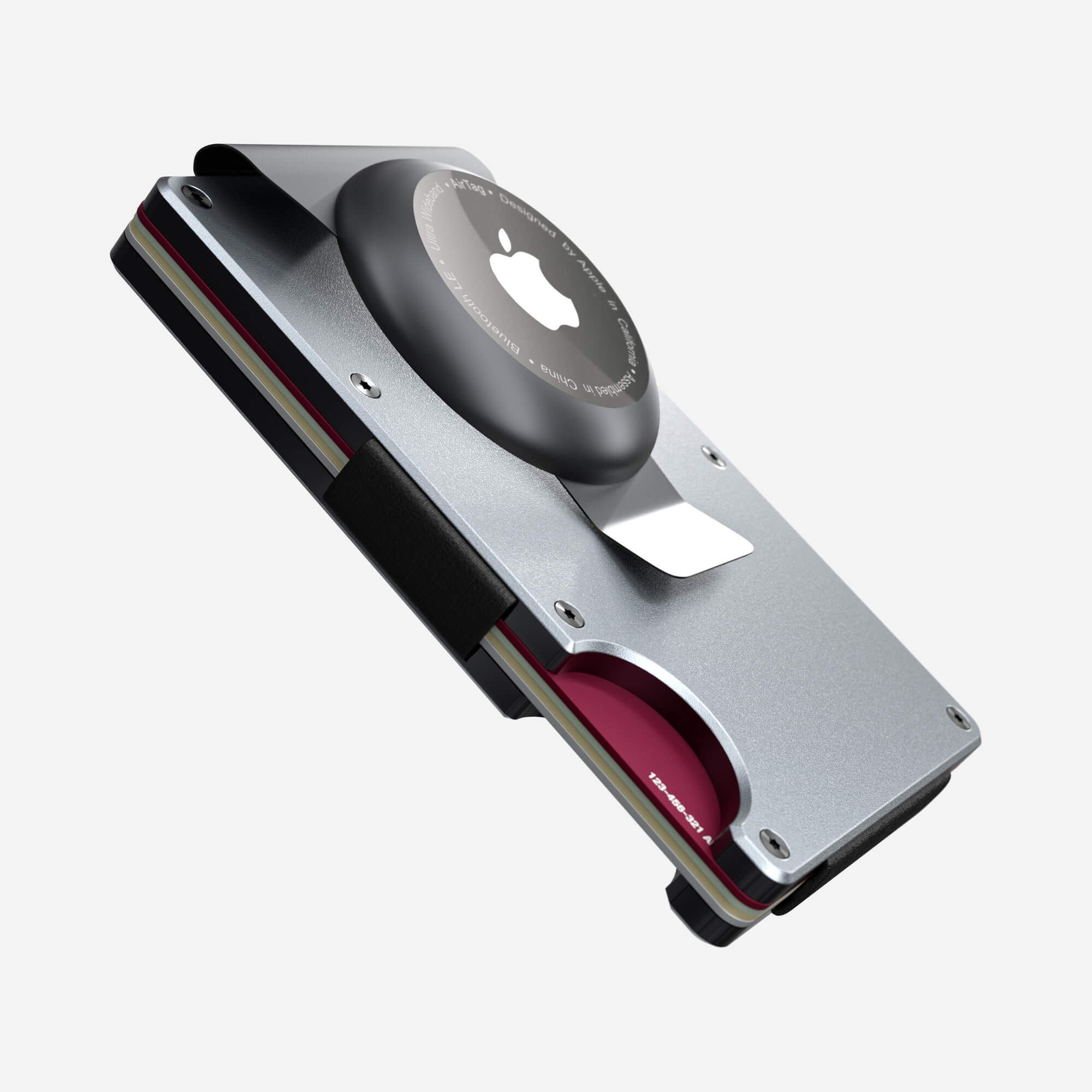 AirTag Money Clip Wallet (Spyder Grey) Everyday Bundle