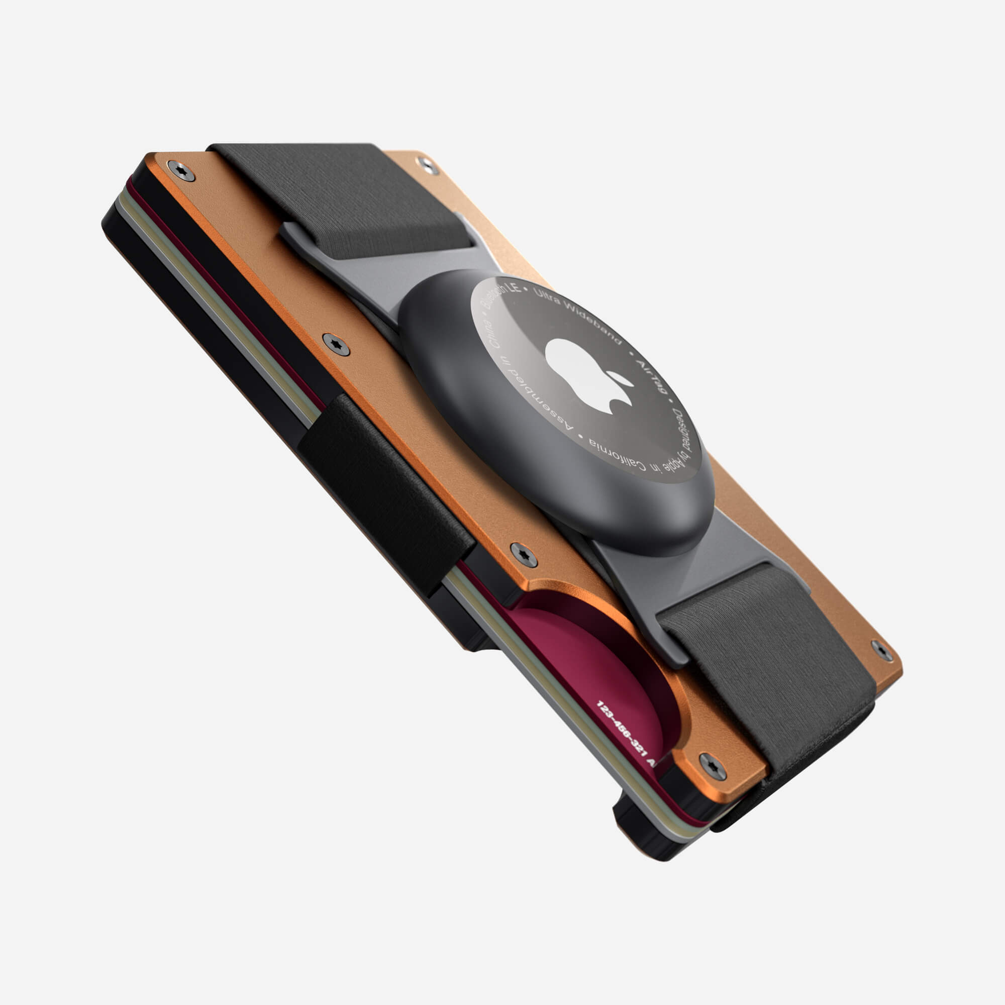 AirTag Cash Strap Wallet (Ventura Orange) Everyday Bundle