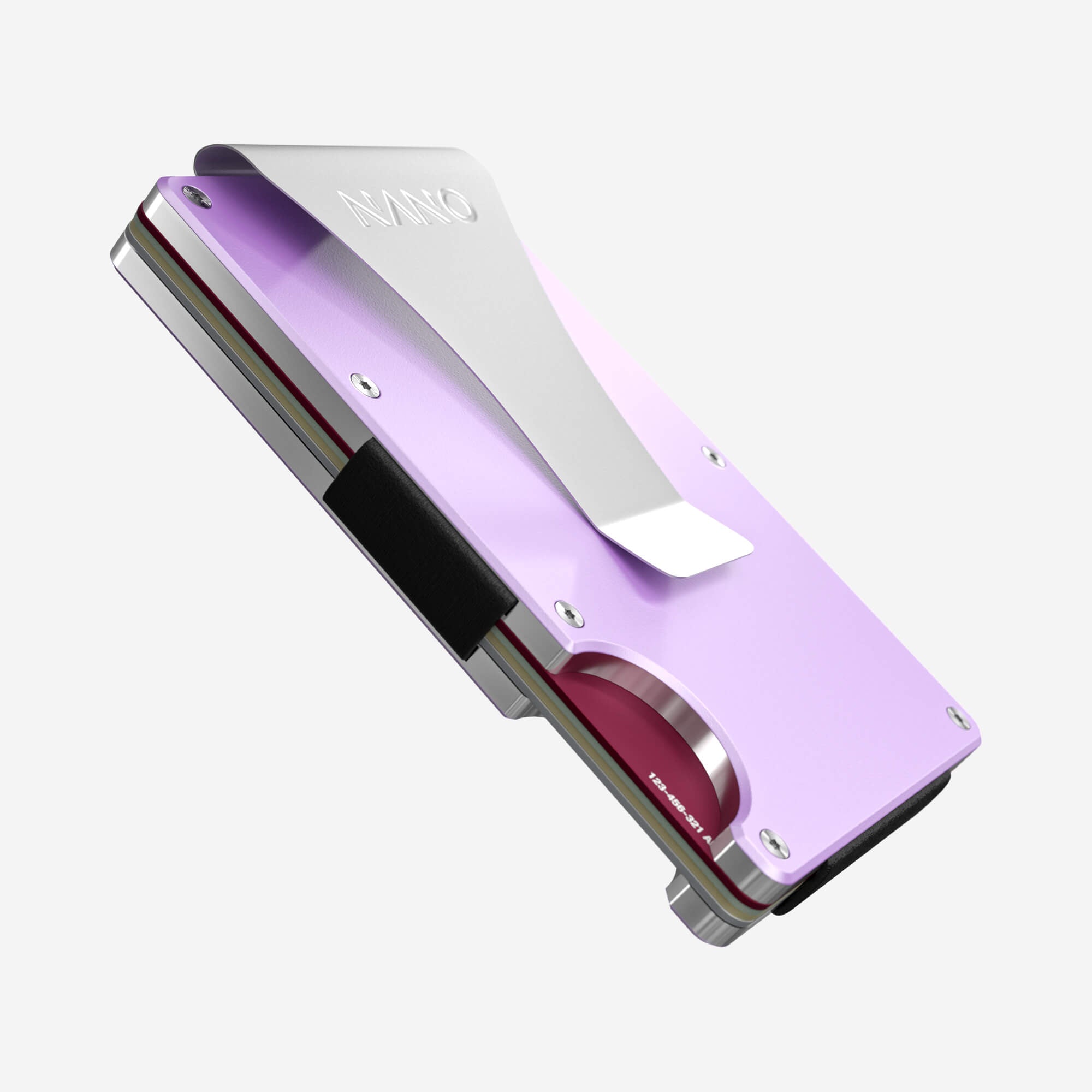 Personalised Money Clip Wallet (Twilight Lilac) Essential Bundle