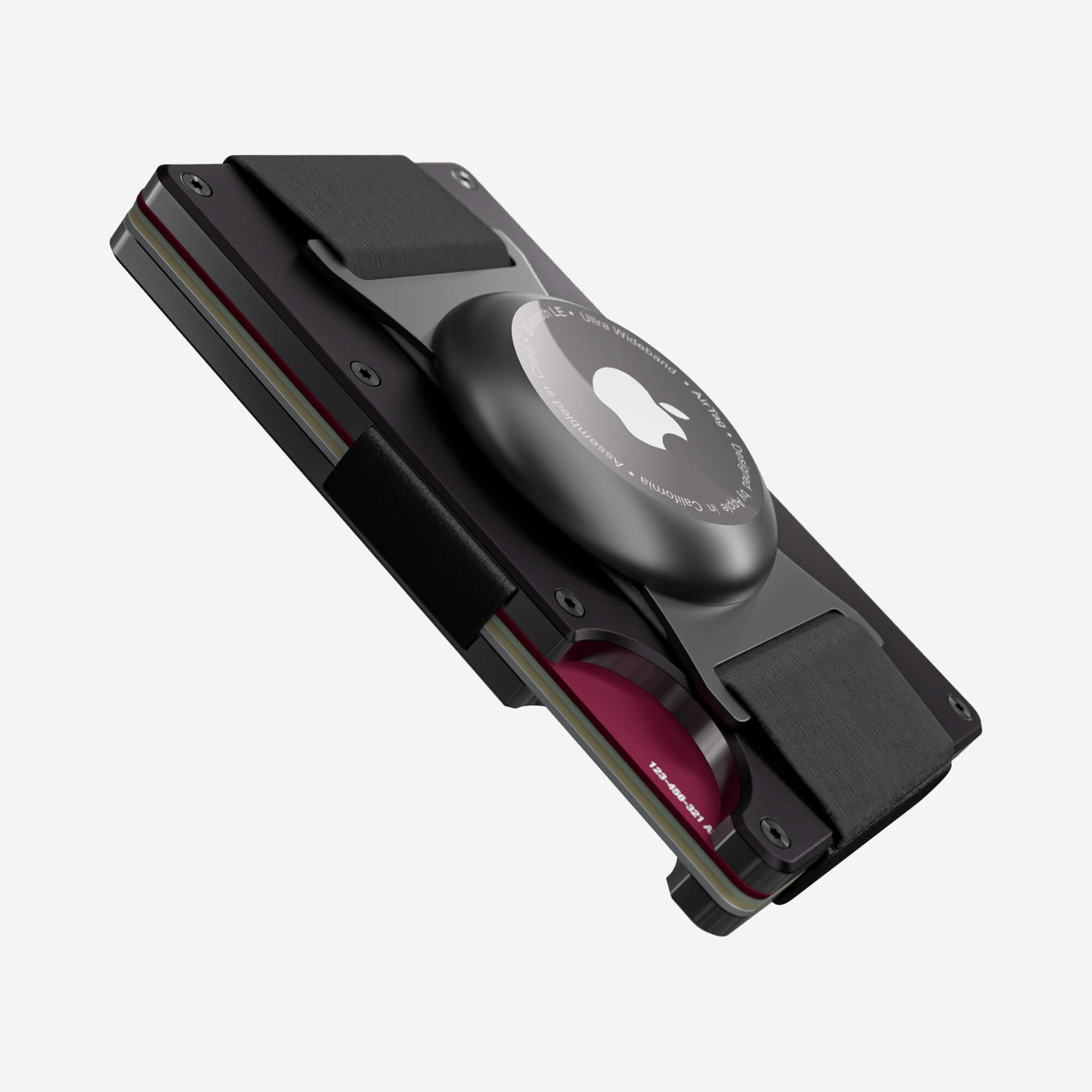 AirTag Cash Strap Wallet (Phantom Black)