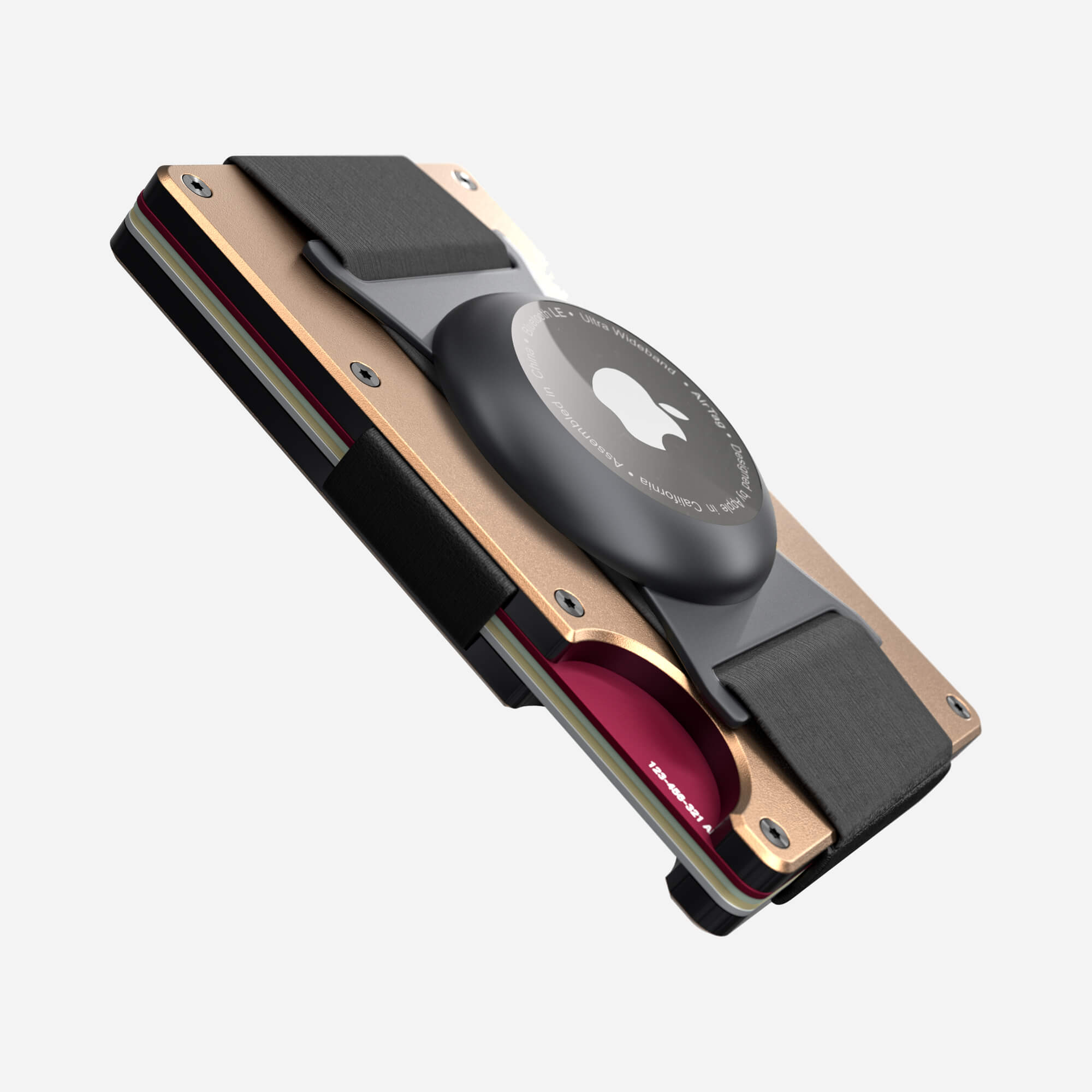 AirTag Cash Strap Wallet (Spectre Gold) Everyday Bundle