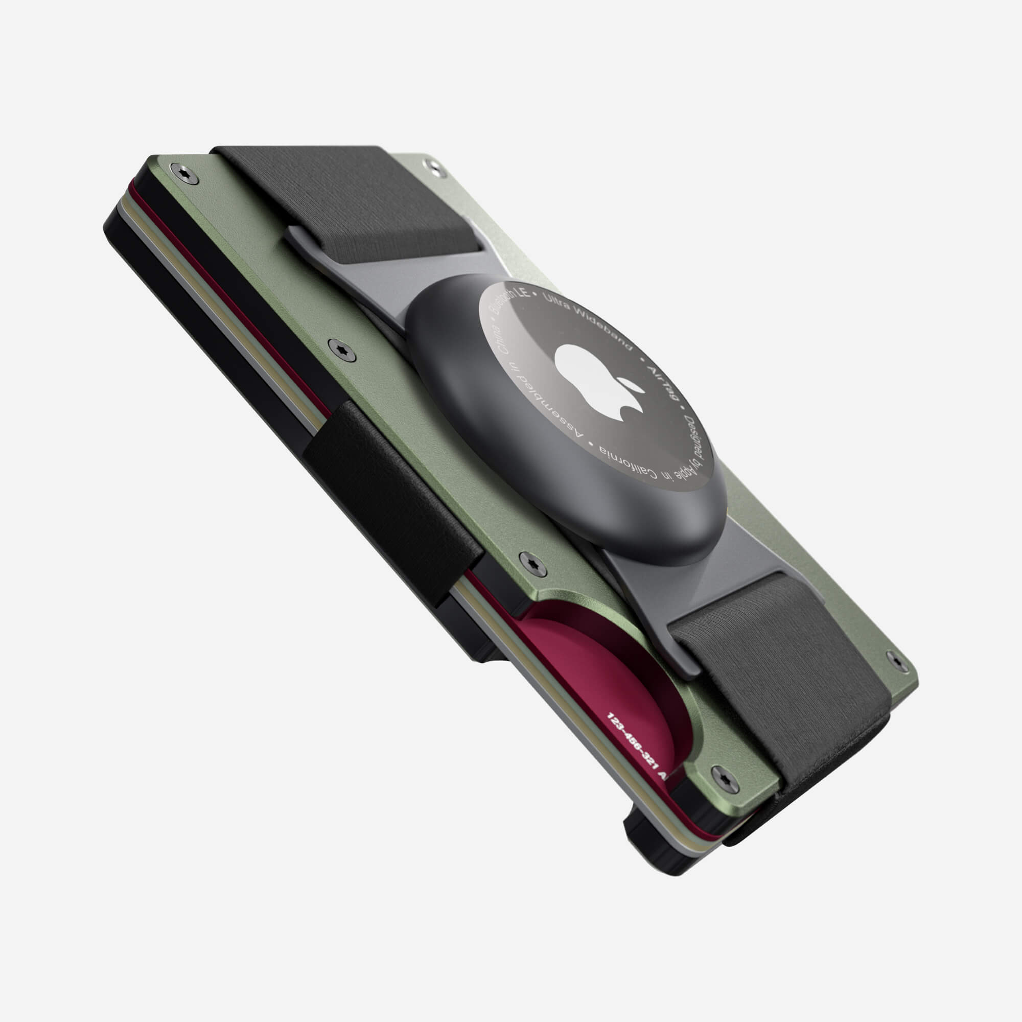 AirTag Cash Strap Wallet (Heritage Green) Everyday Bundle