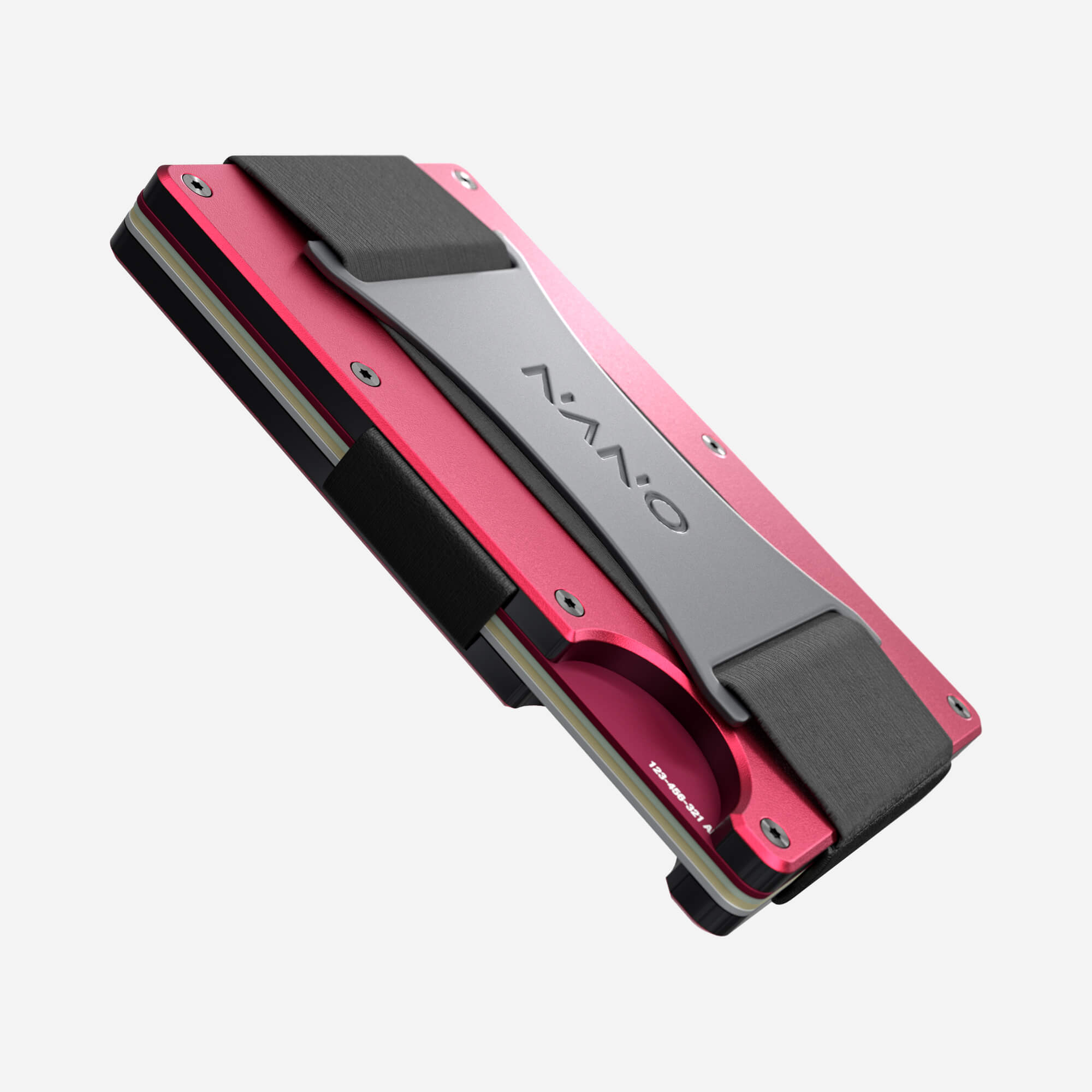 Personalised Cash Strap Wallet (Volcano Red) Essential Bundle