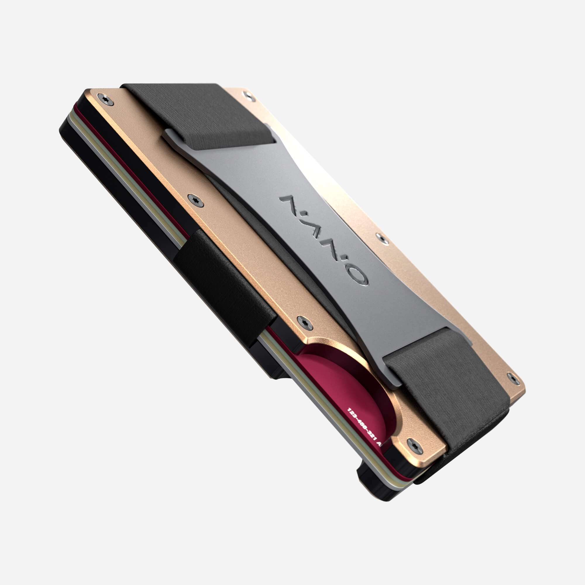 Personalised Cash Strap Wallet (Spectre Gold) Essential Bundle