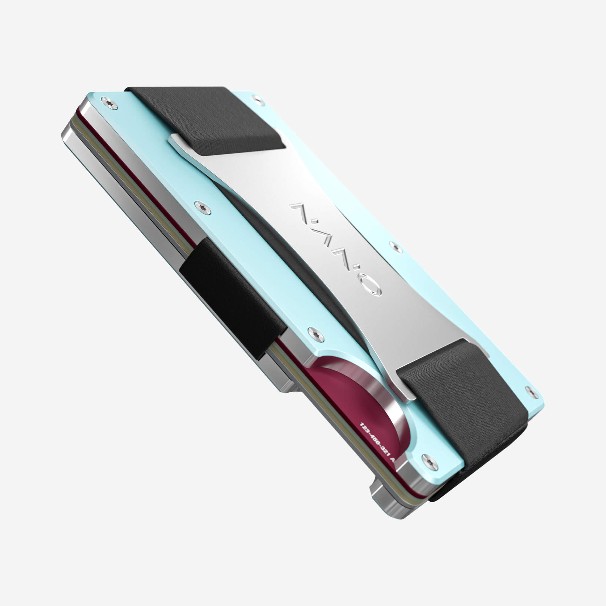 Personalised Cash Strap Wallet (Ocean Mist) Essential Bundle