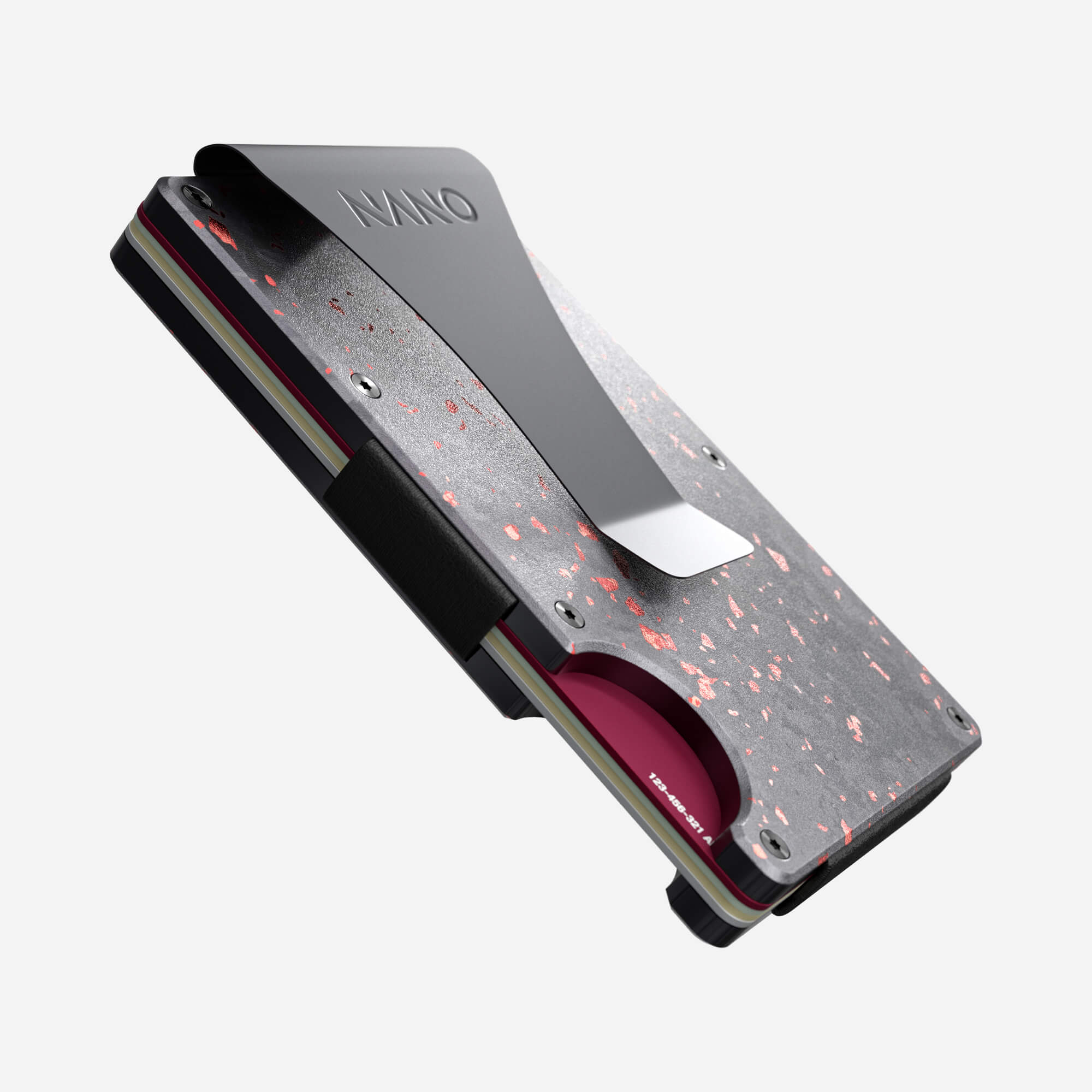 Money Clip Wallet (Nero/Rosso) Essential Bundle