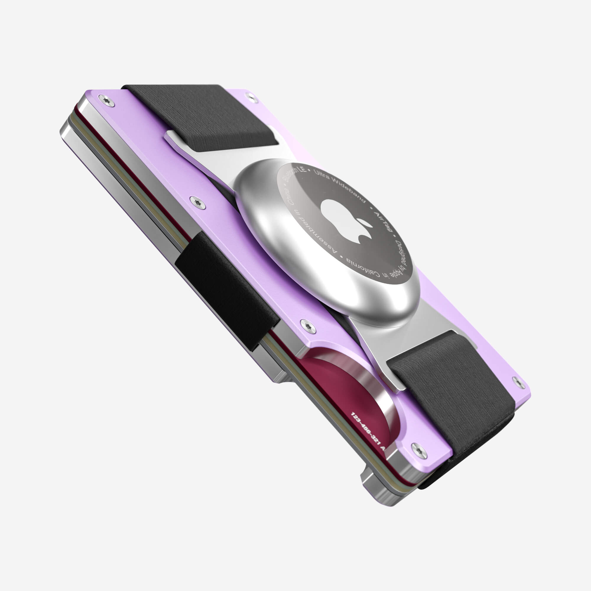 AirTag Cash Strap Wallet (Twilight Lilac) Everyday Bundle