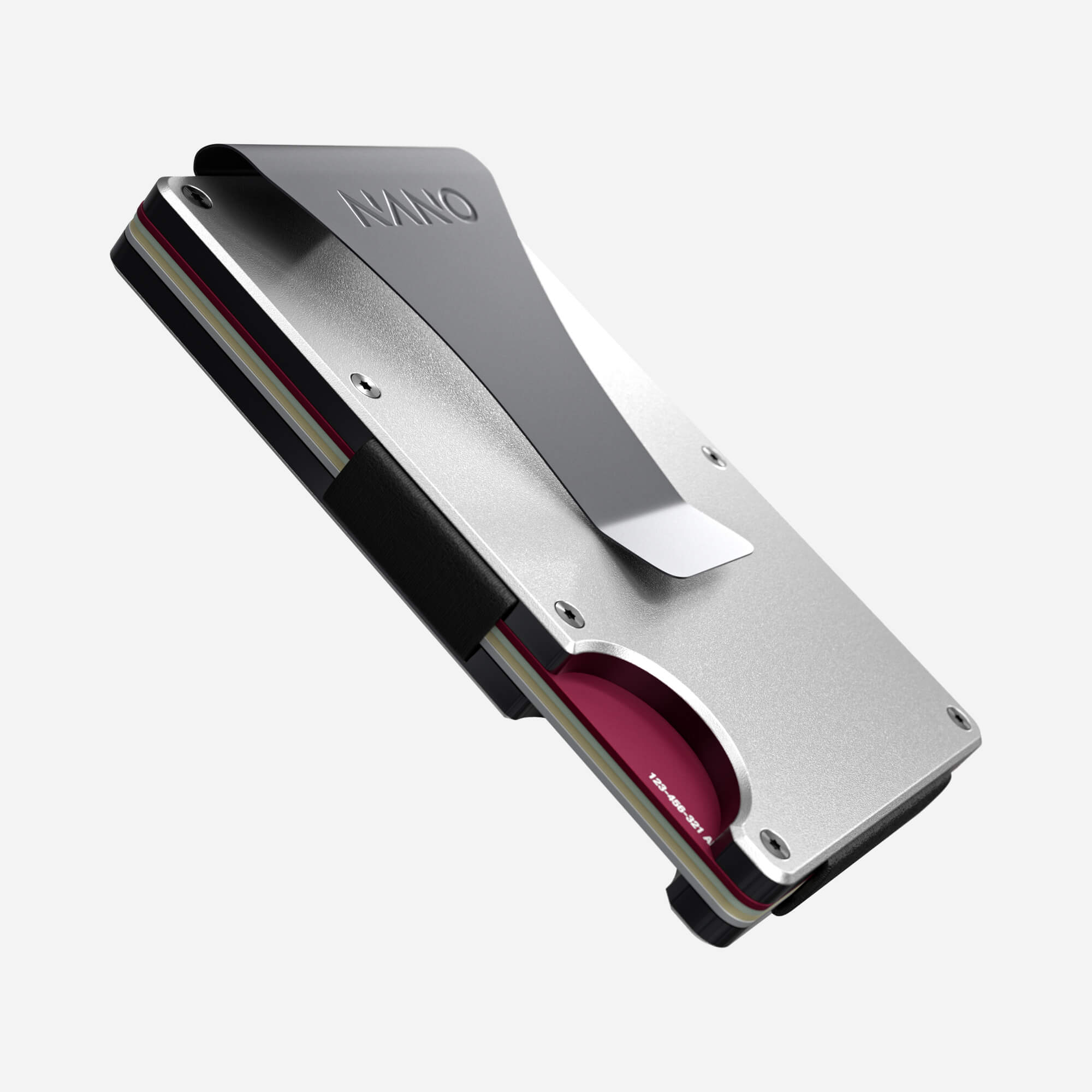 Personalised Money Clip Wallet (Ghost Silver) Essential Bundle