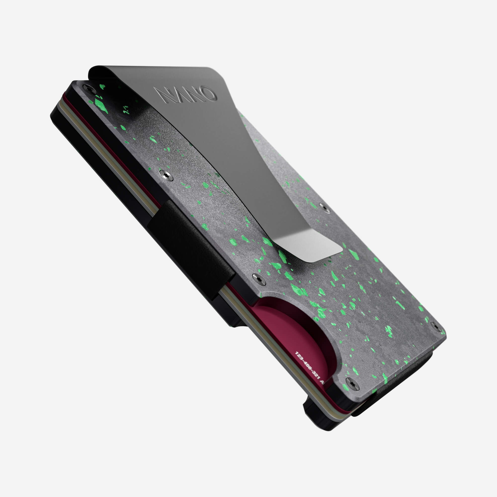 Money Clip Wallet (Nero/Verde) Essential Bundle