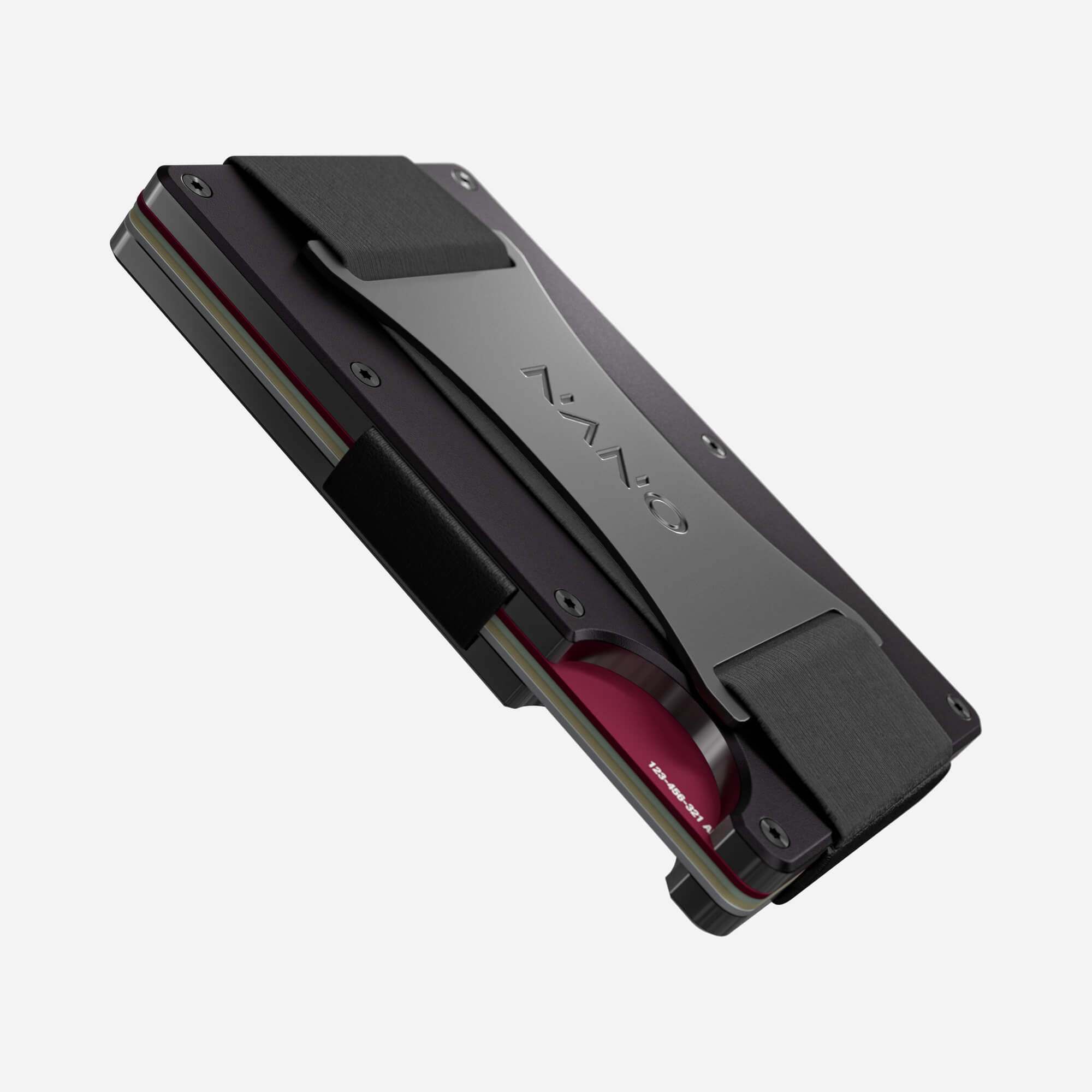 Personalised Cash Strap Wallet (Phantom Black) Essential Bundle