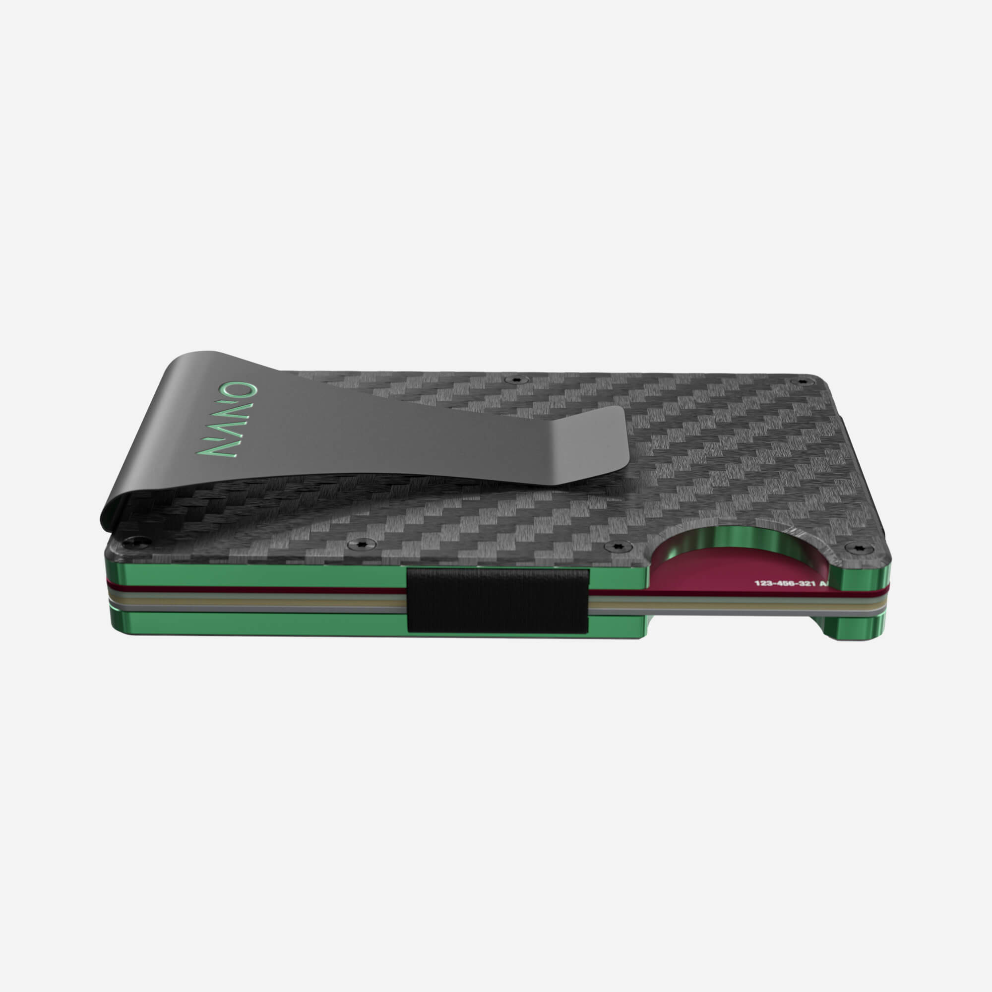 005 Money Clip Wallet (Stealth Black/Viper Green)