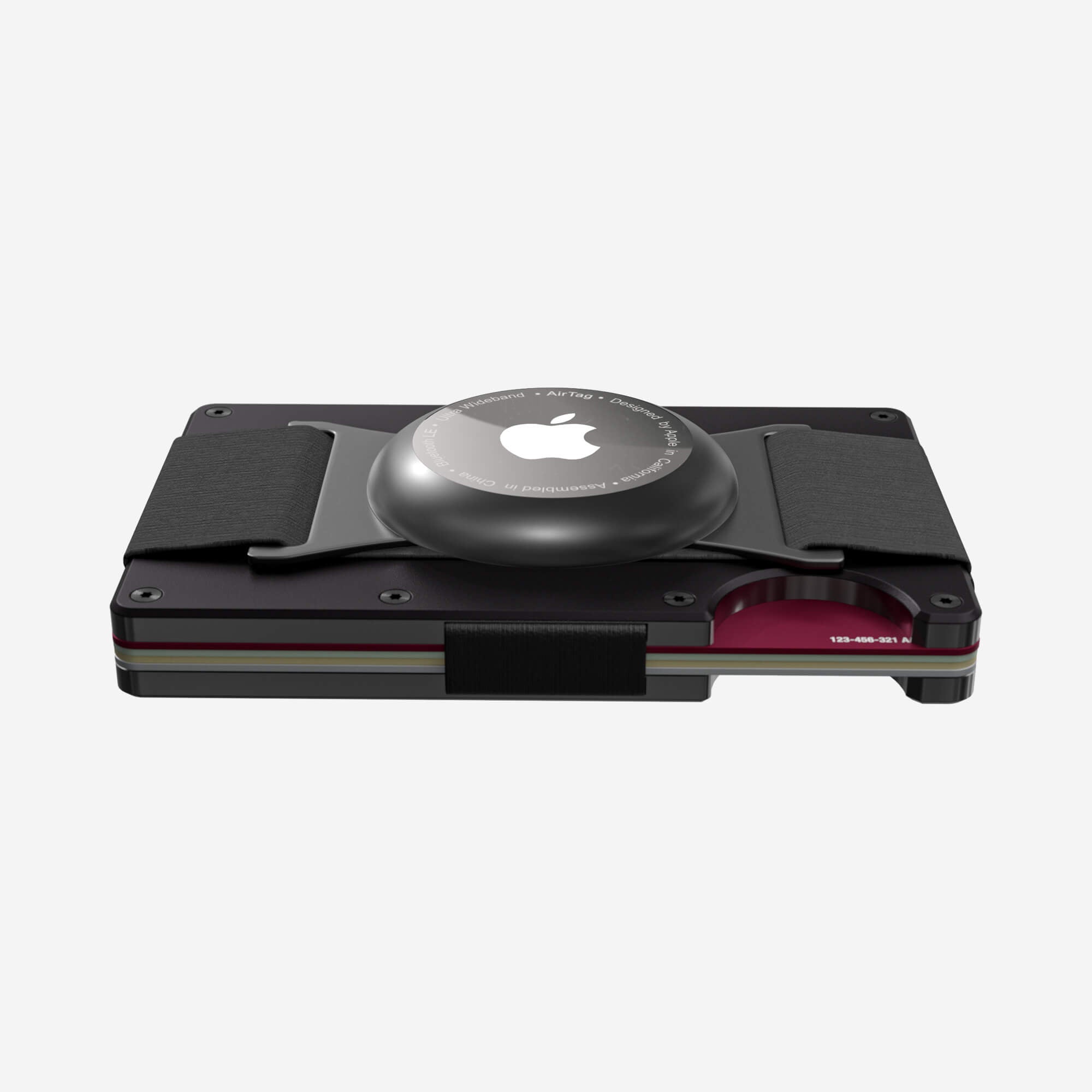 Personalised AirTag Cash Strap Wallet (Phantom Black) Ultimate Bundle