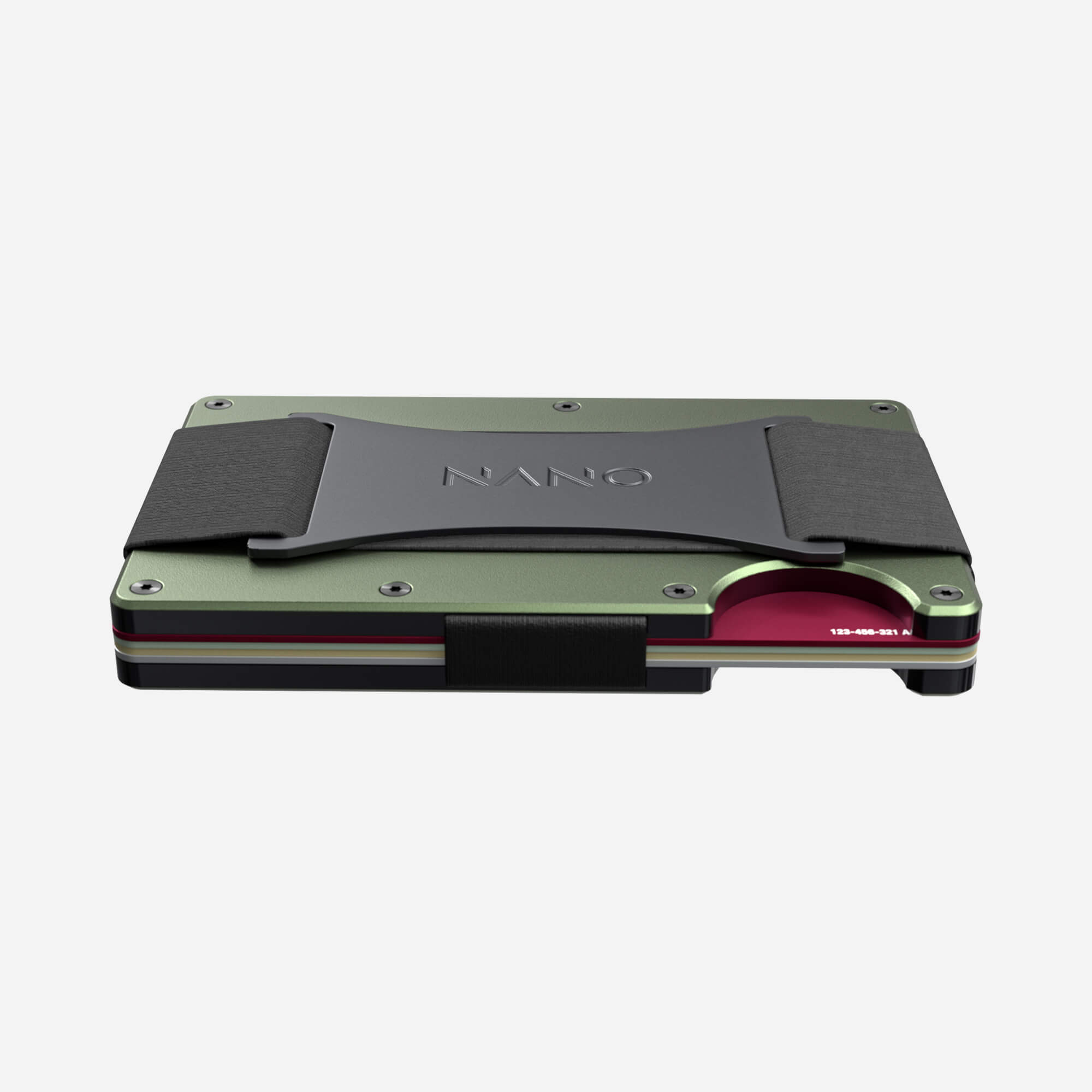 Personalised Cash Strap Wallet (Heritage Green) Everyday Bundle