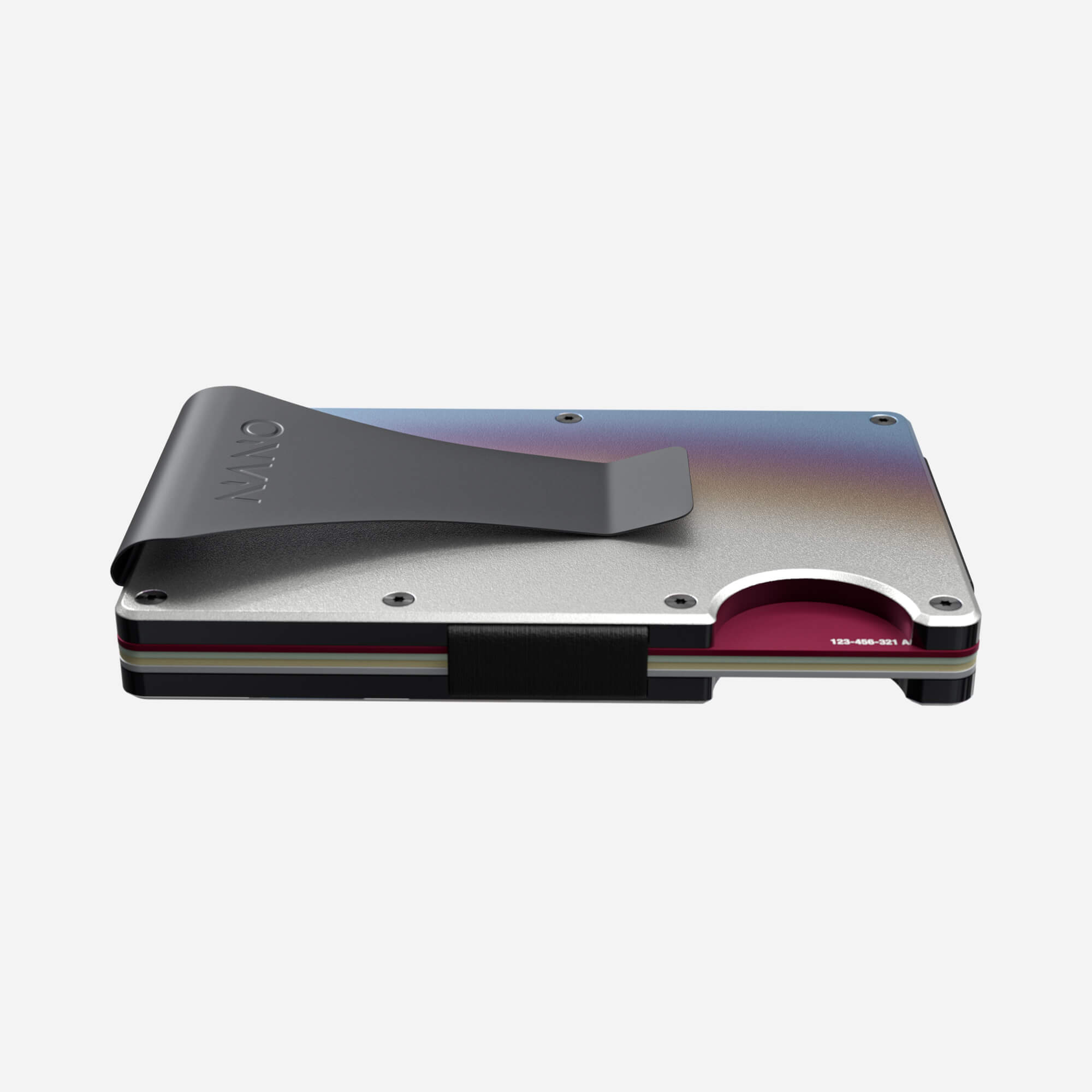 Money Clip Wallet (Flame Burnt) Essential Bundle