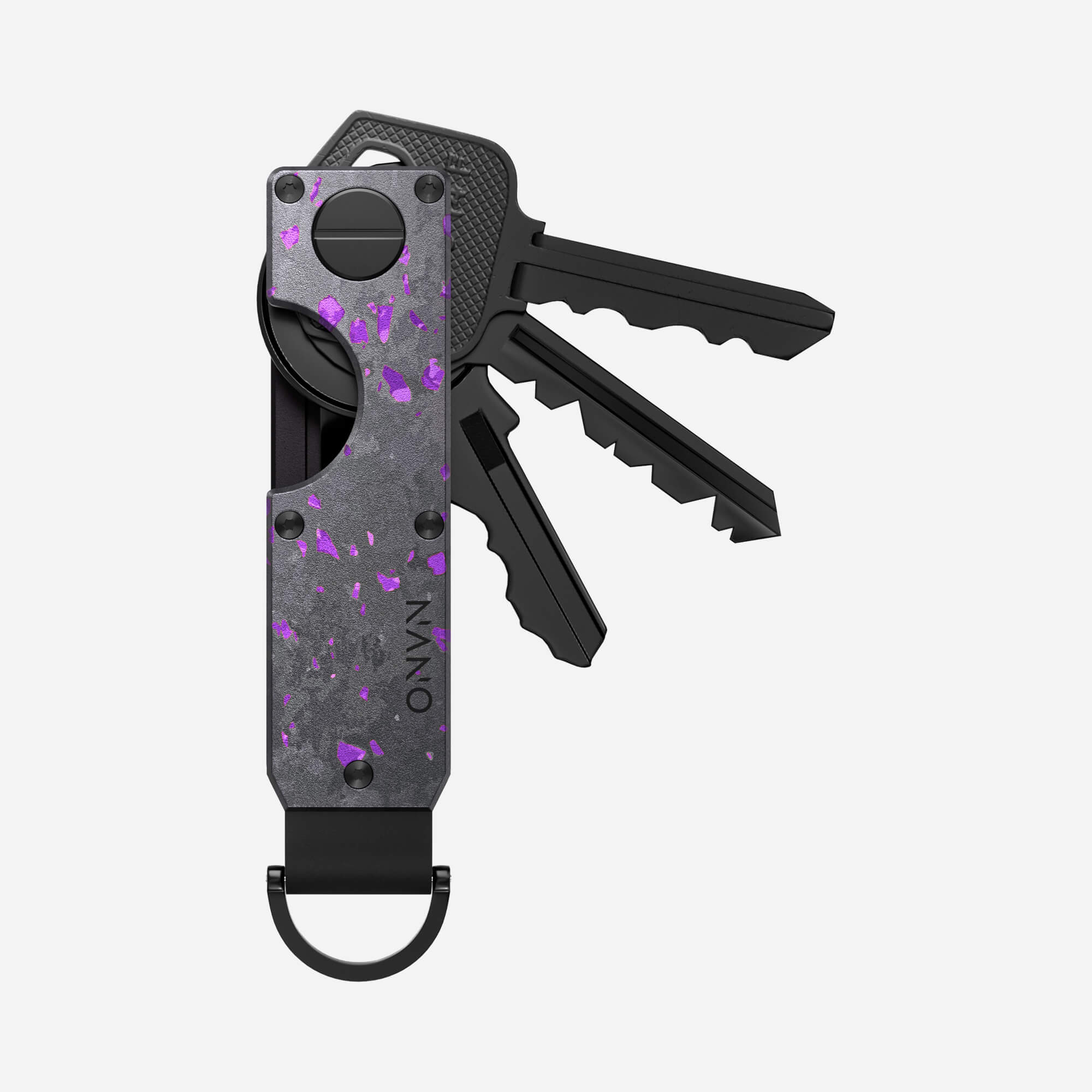 Personalised Key Case (Nero/Viola)