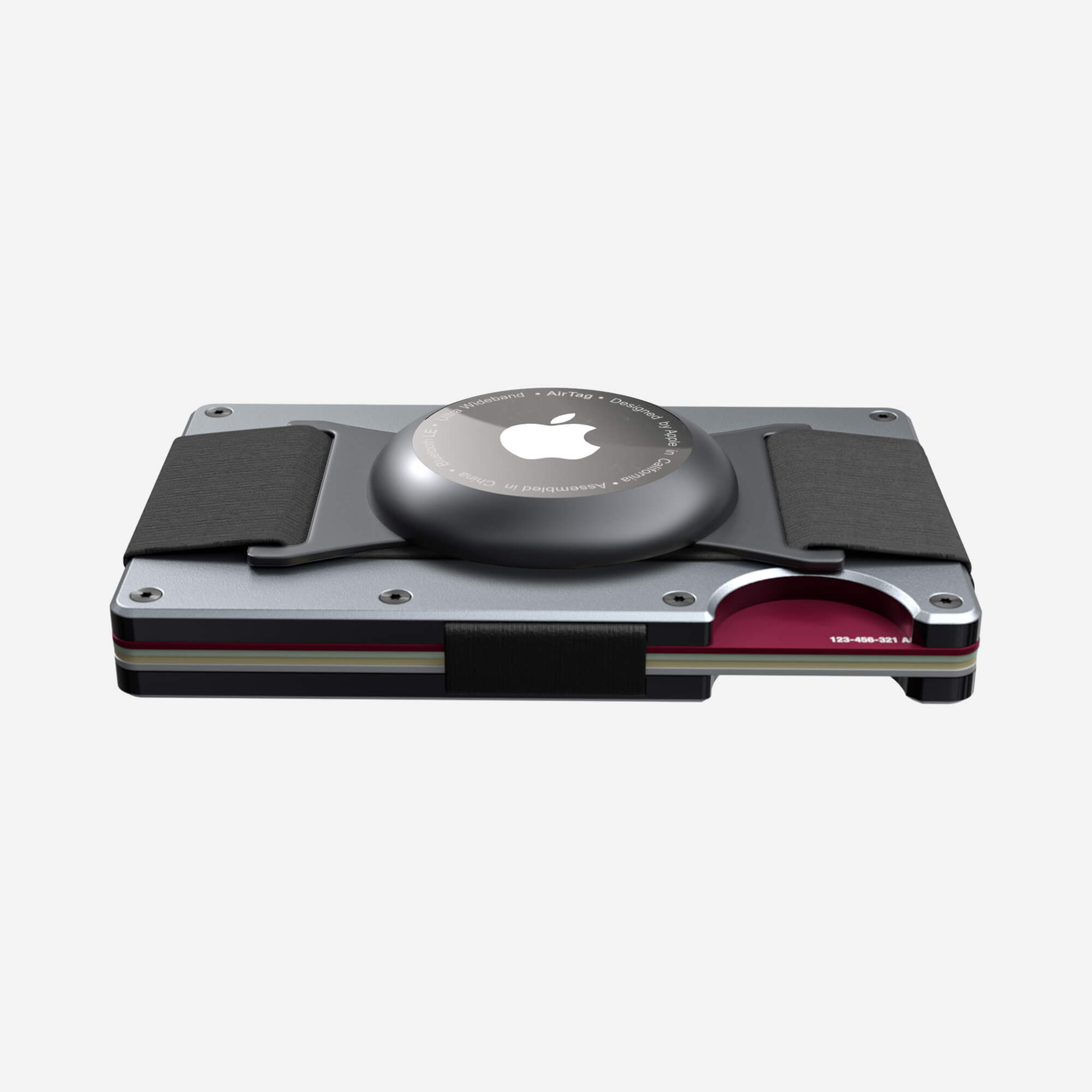 AirTag Cash Strap Wallet (Spyder Grey) Everyday Bundle