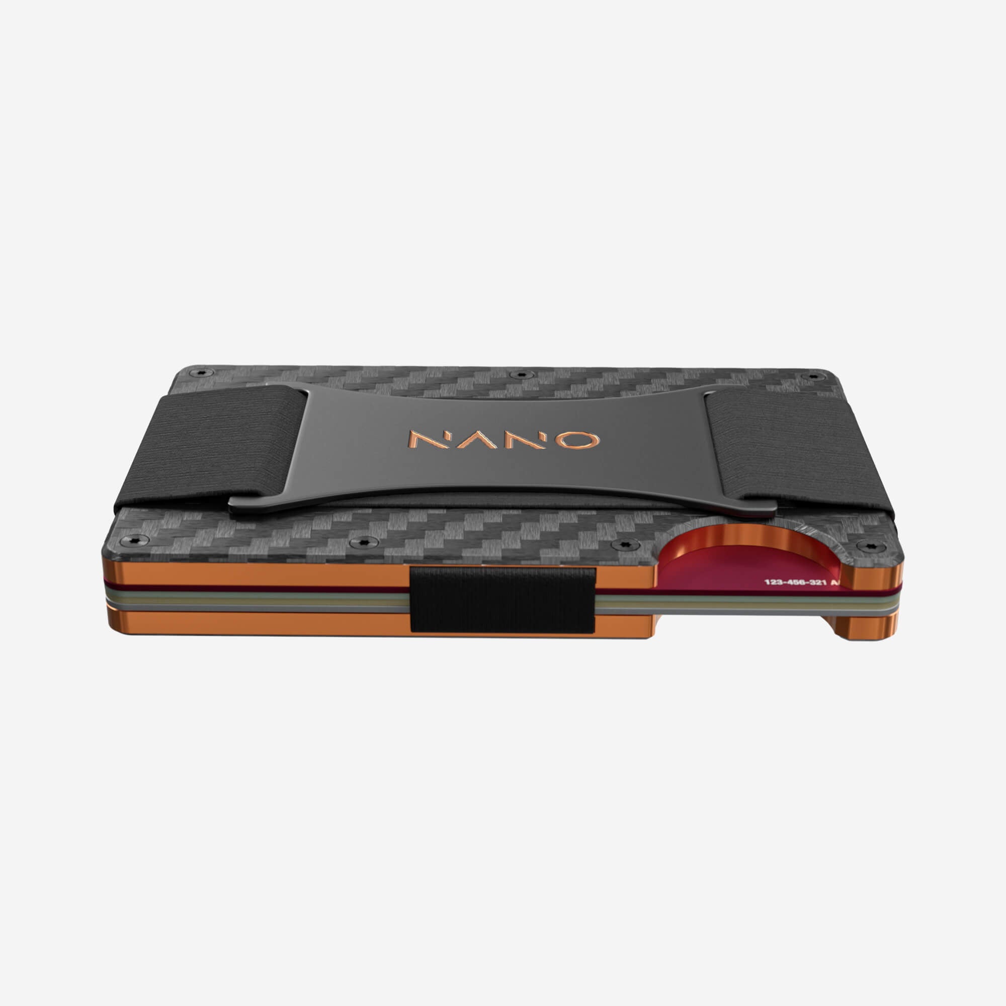 002 Cash Strap Wallet (Stealth Black/Ventura Orange)