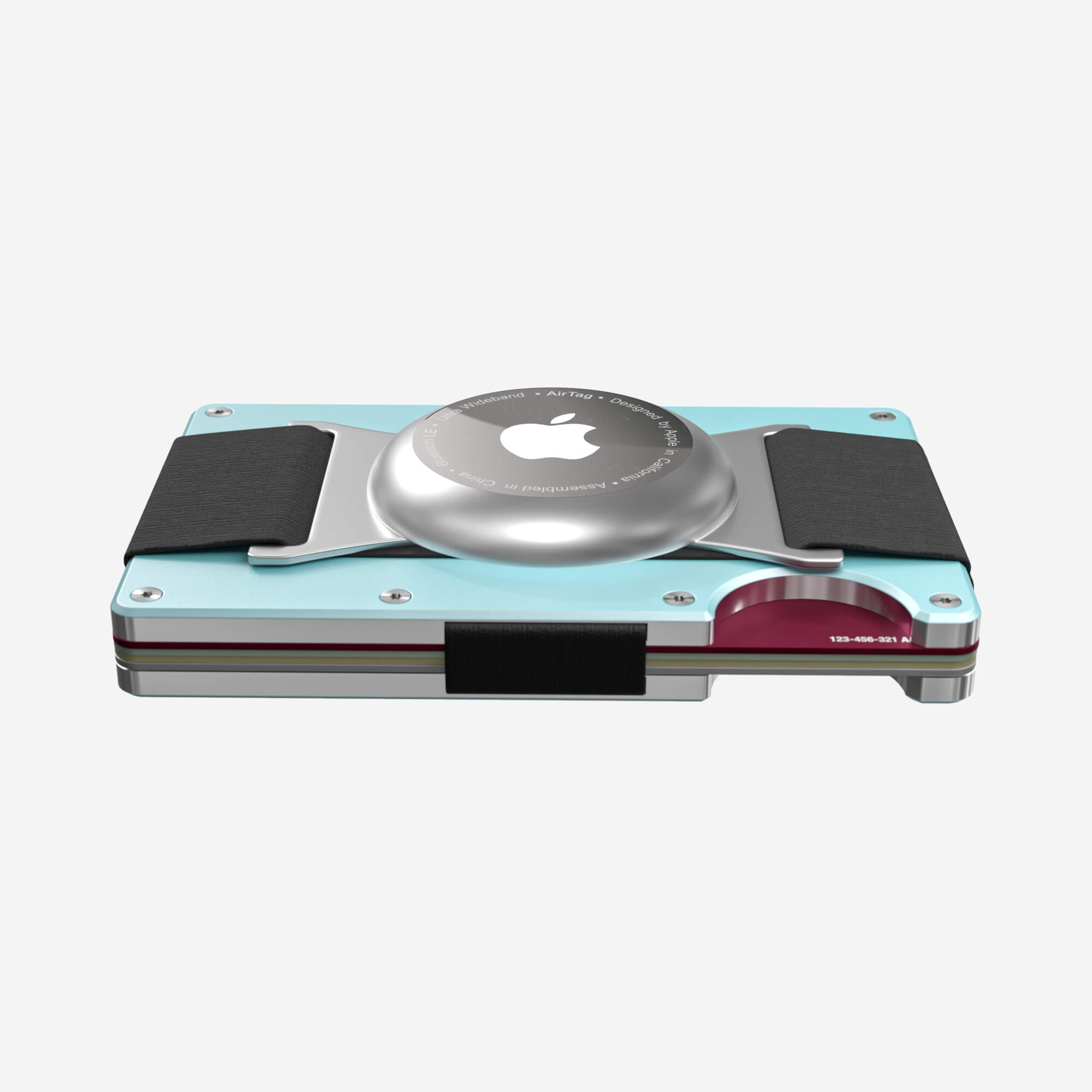 AirTag Cash Strap Wallet (Ocean Mist) Everyday Bundle