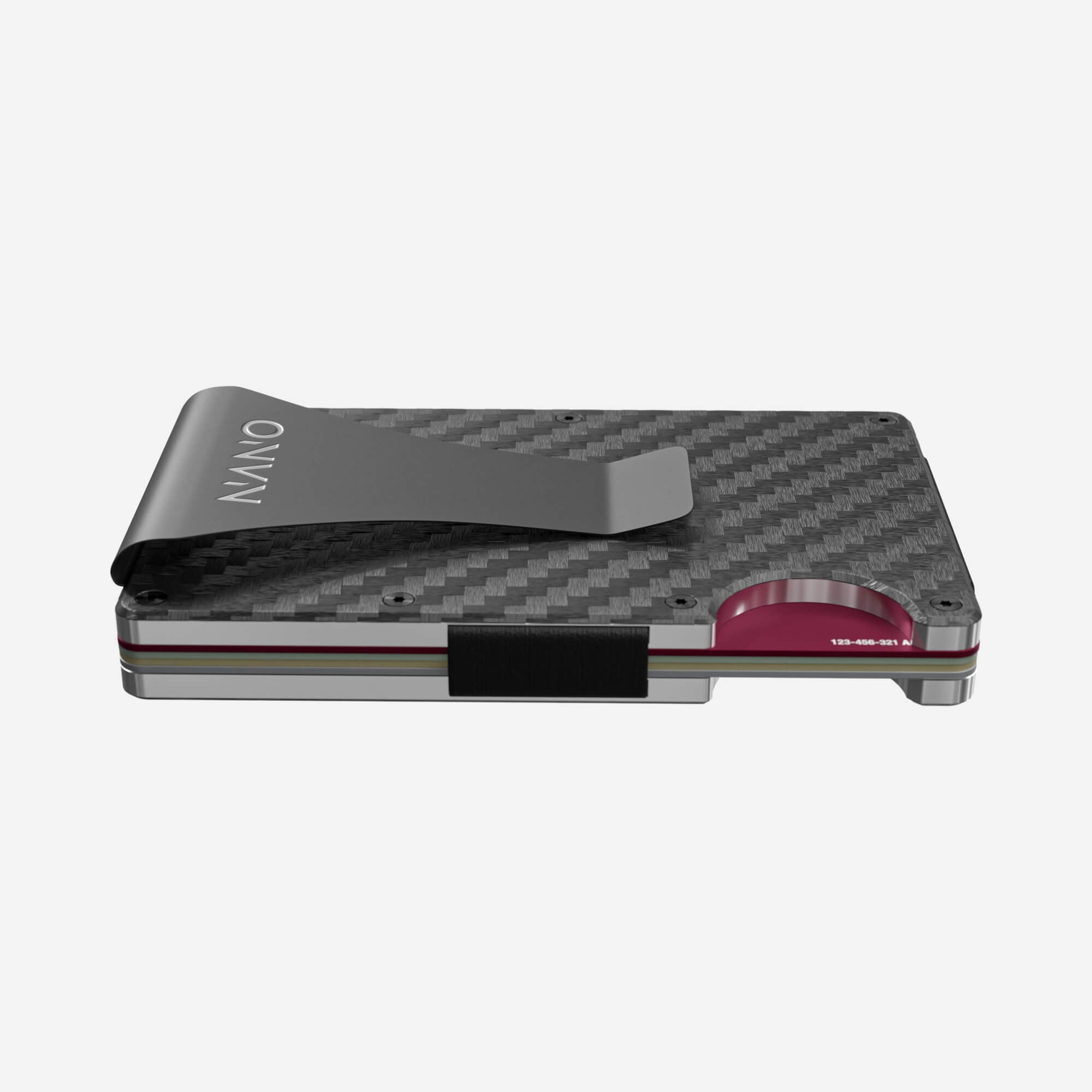 006 Money Clip Wallet (Stealth Black/Ghost Silver)