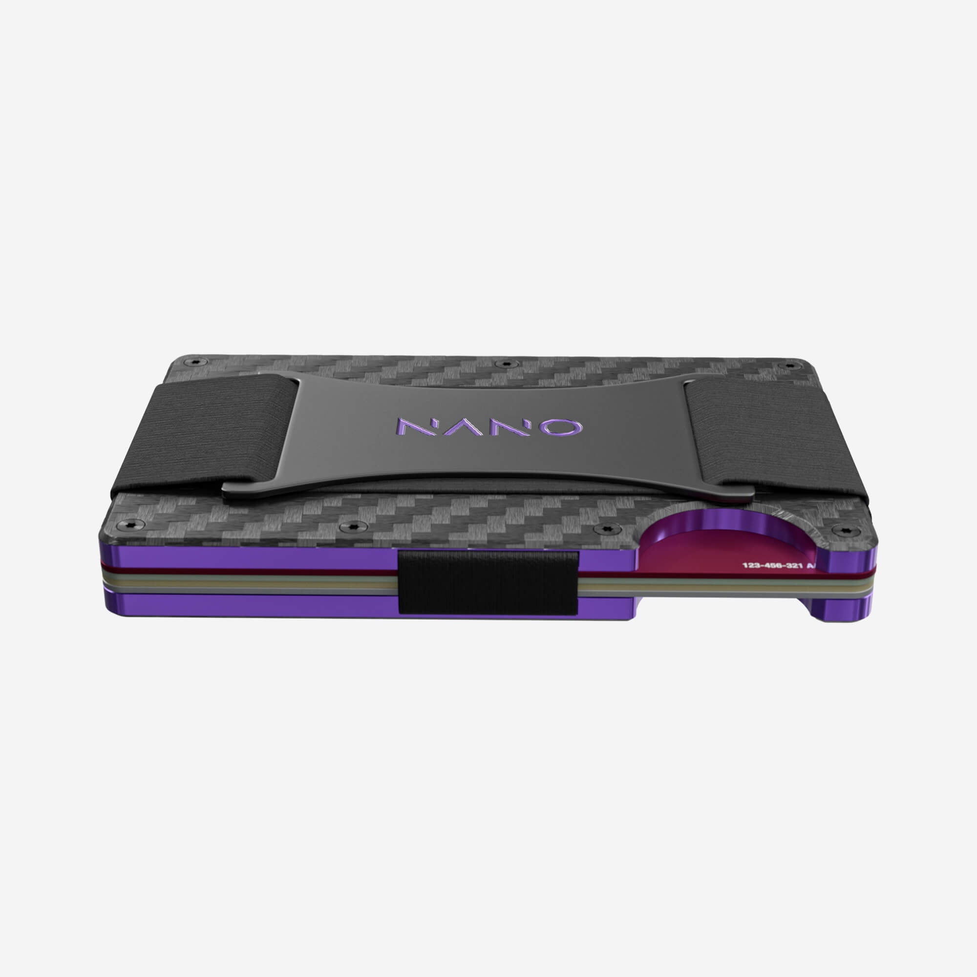 001 Cash Strap Wallet (Stealth Black/Nebula Purple)