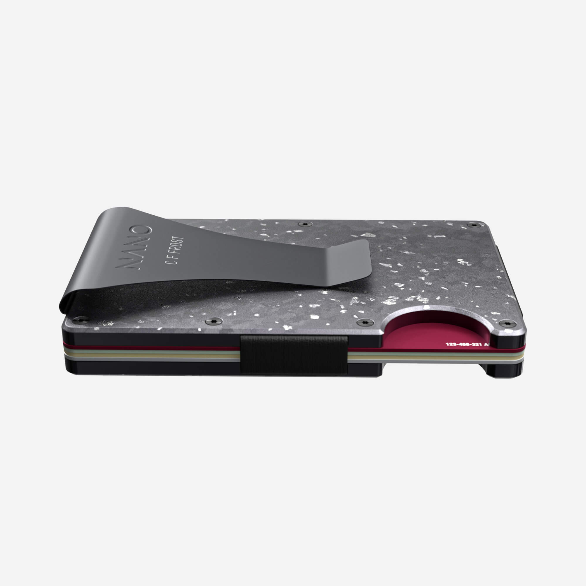 Personalised Money Clip Wallet (Nero/Argento) Essential Bundle