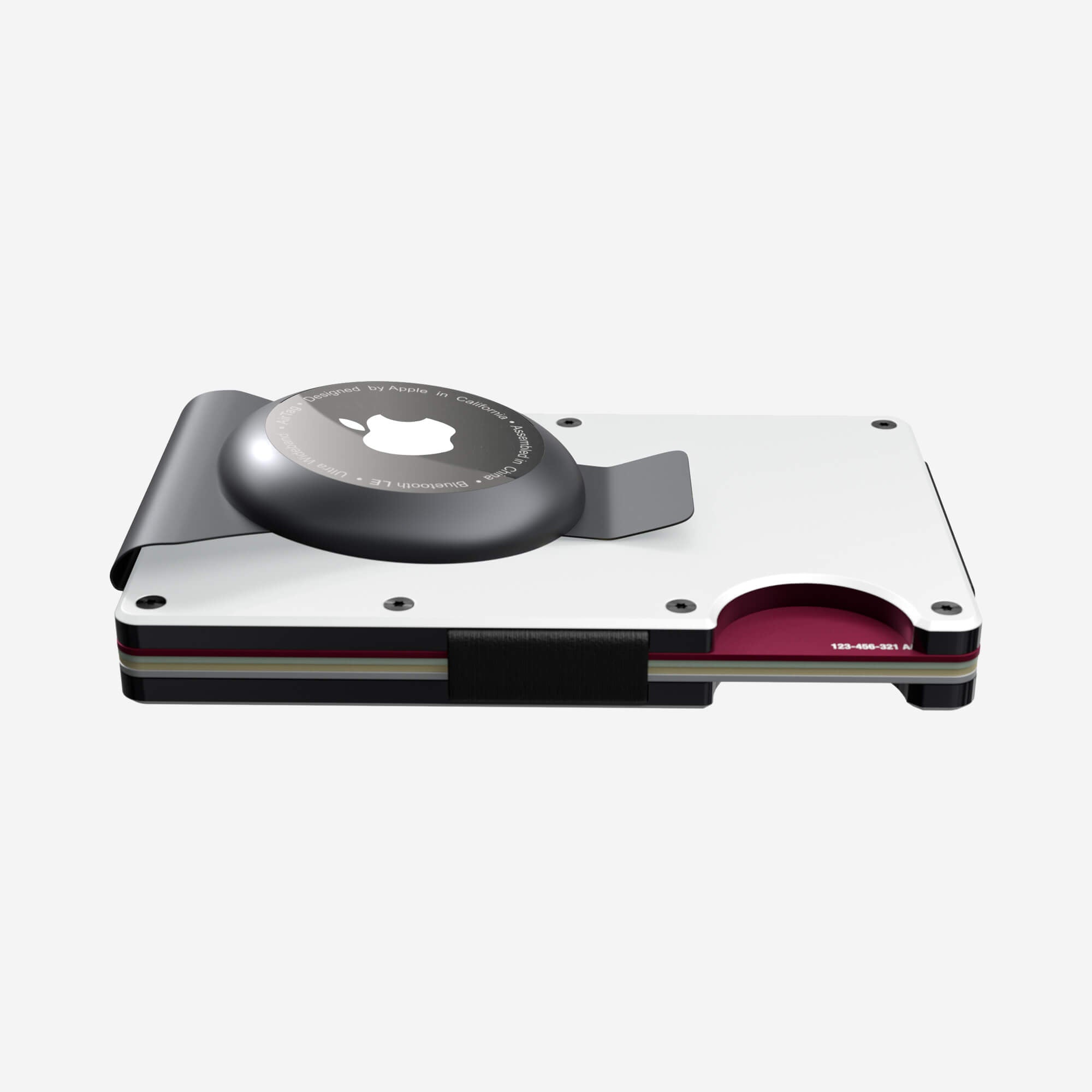 AirTag Money Clip Wallet (Carrera White) Everyday Bundle