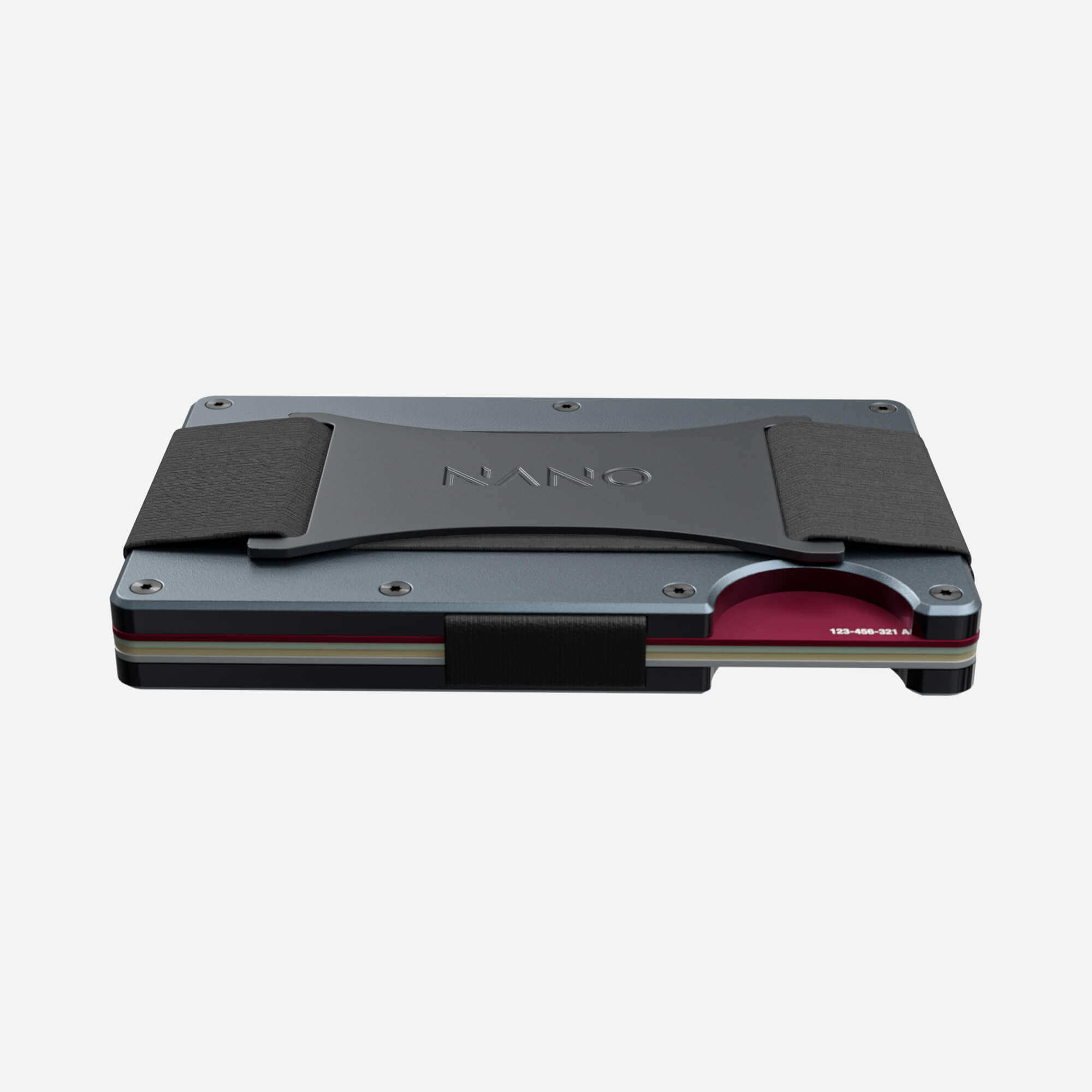 Personalised Cash Strap Wallet (Forza Grey) Essential Bundle