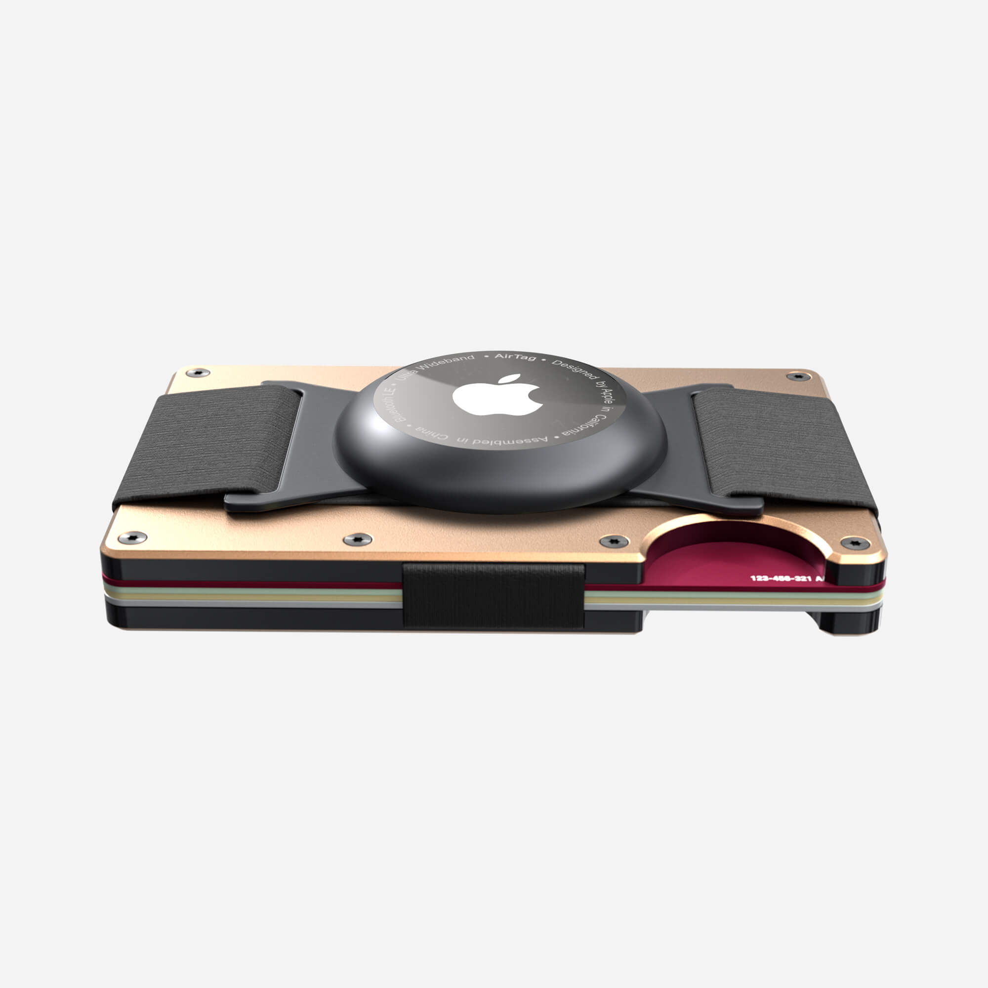 AirTag Cash Strap Wallet (Spectre Gold) Everyday Bundle