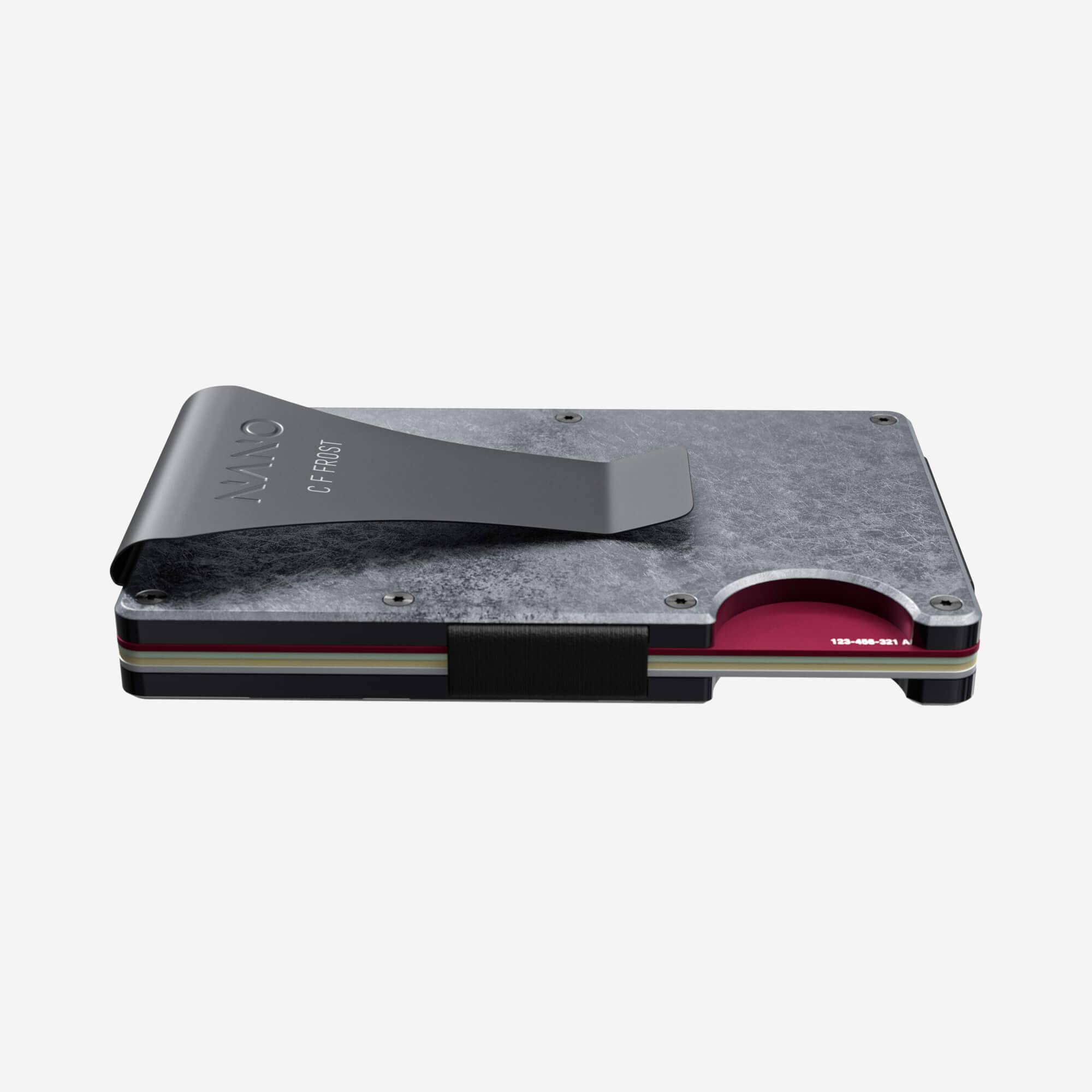 Personalised Money Clip Wallet (Dark Storm) Everyday Bundle