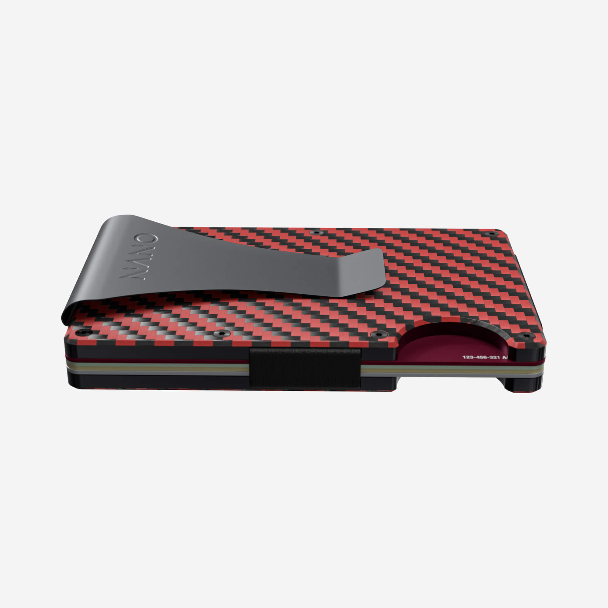 Money Clip Wallet (Diablo Red/Stealth Black) Everyday Bundle