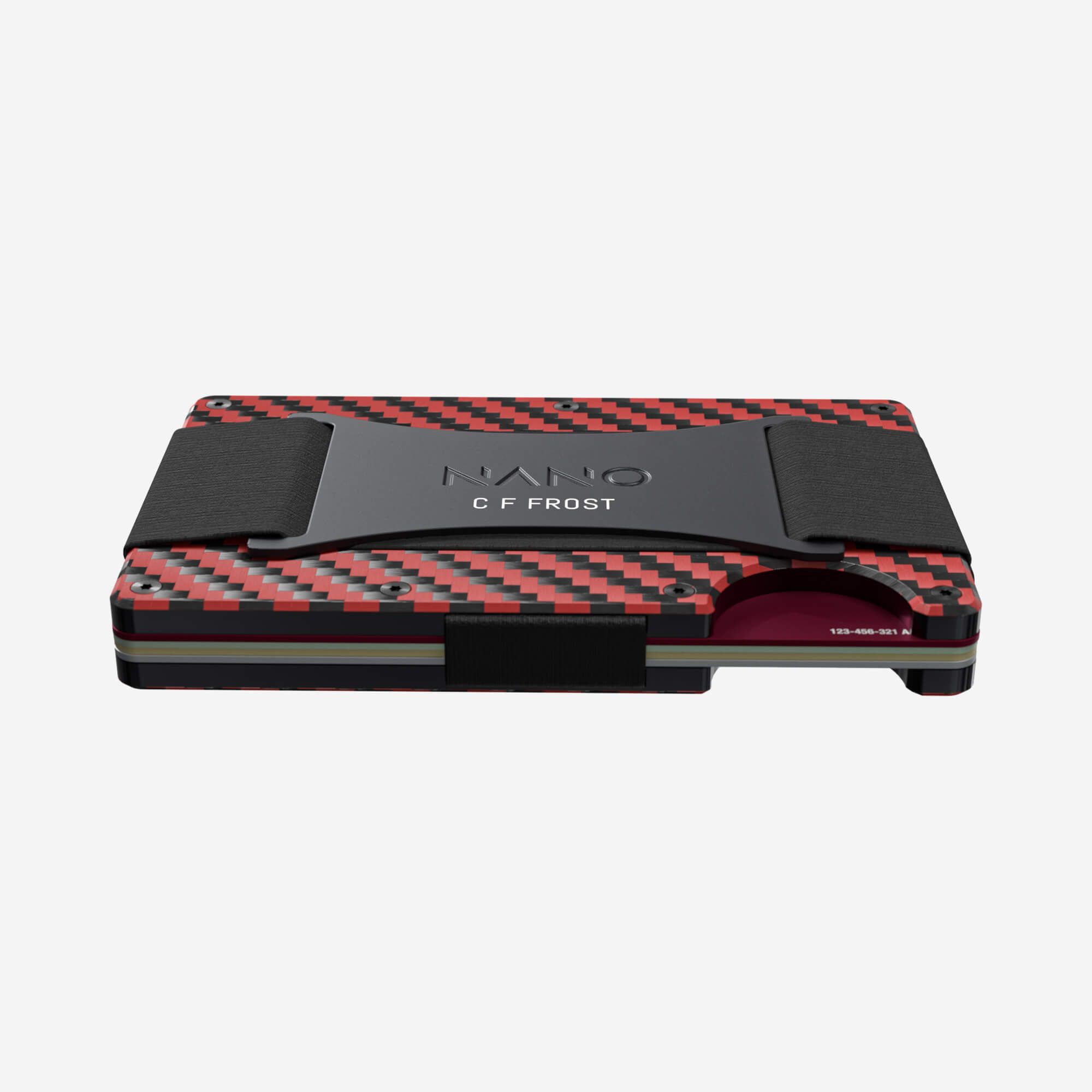 Personalised Cash Strap Wallet (Diablo Red/Stealth Black) Essential Bundle