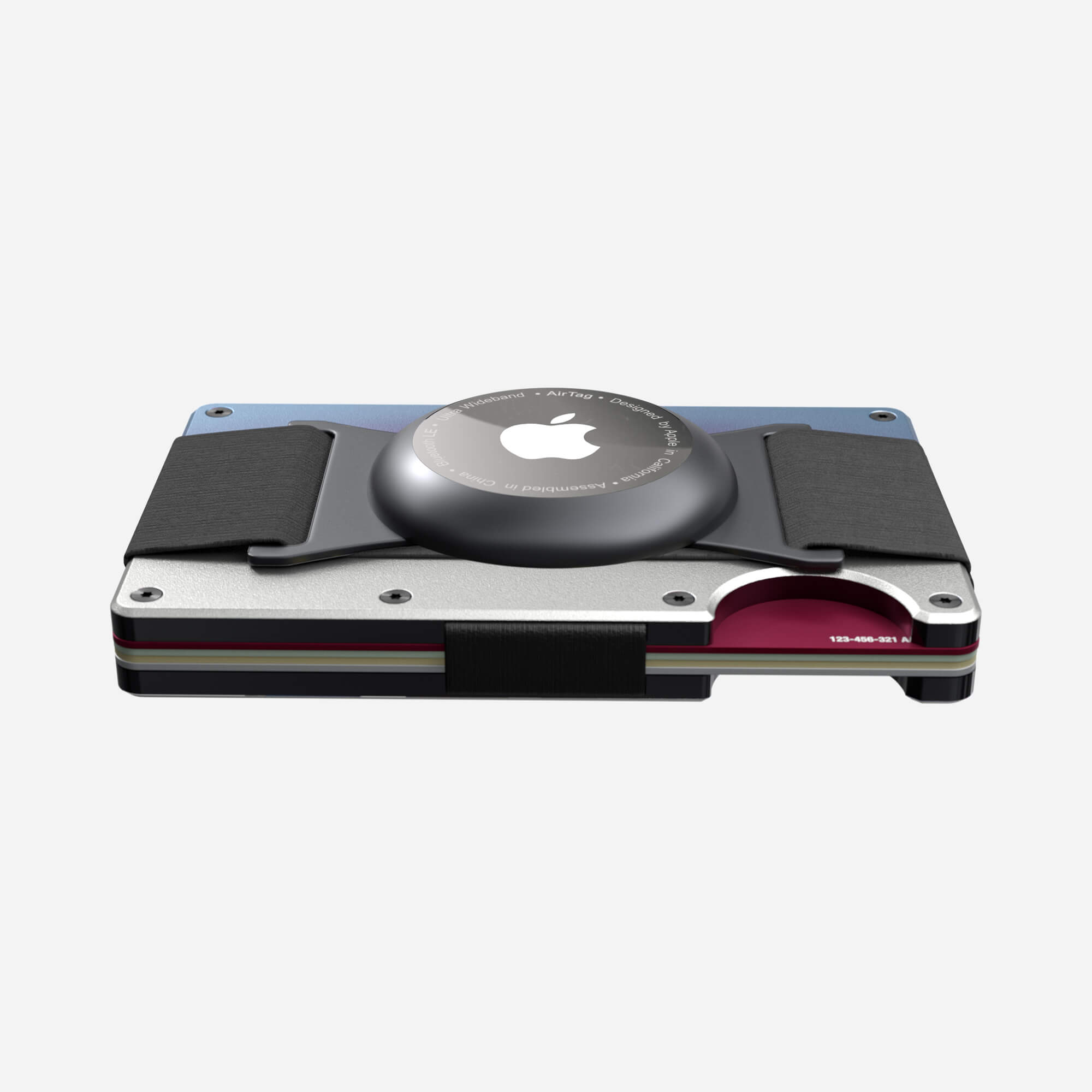 AirTag Cash Strap Wallet (Flame Burnt) Everyday Bundle