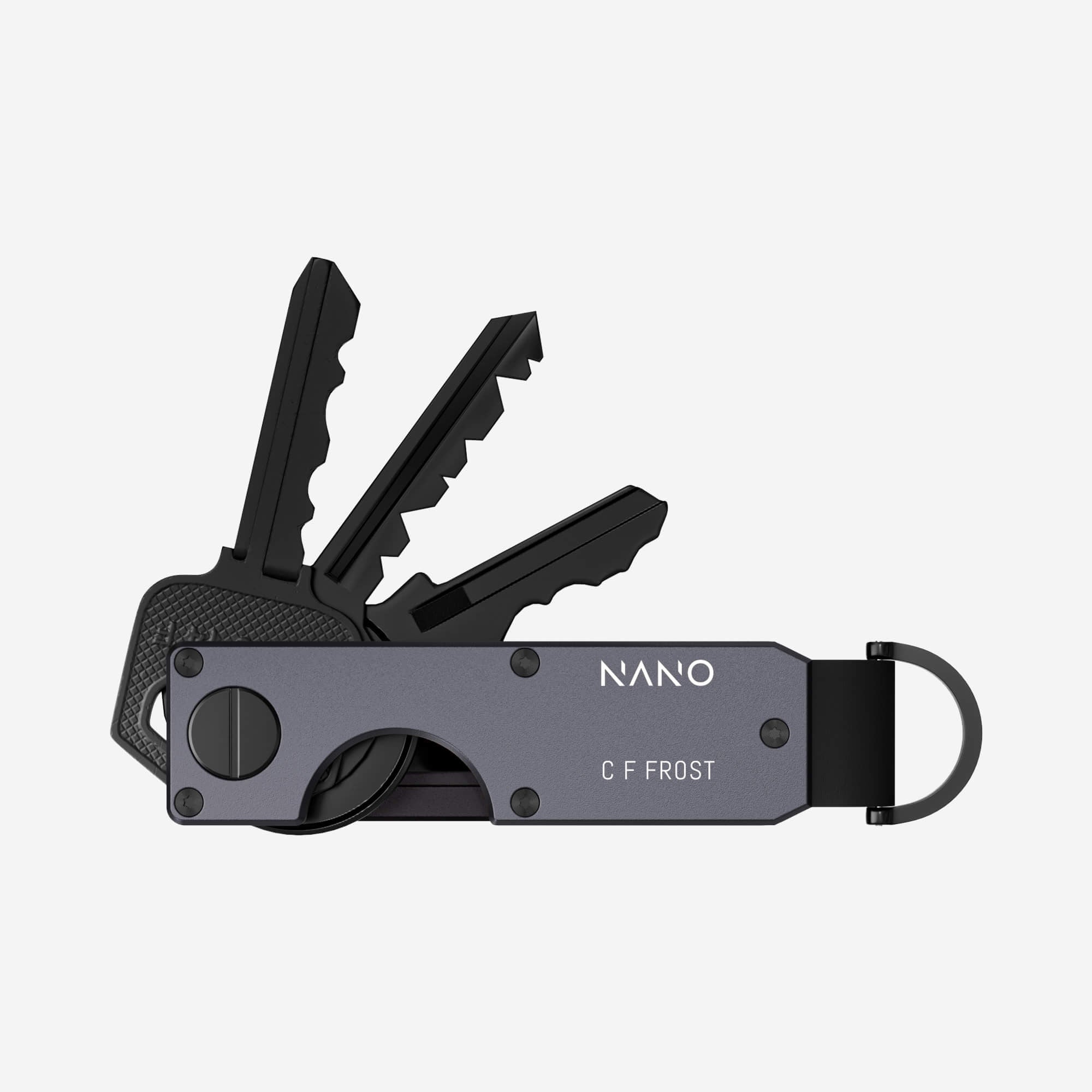 Personalised Key Case (Titan Gunmetal)
