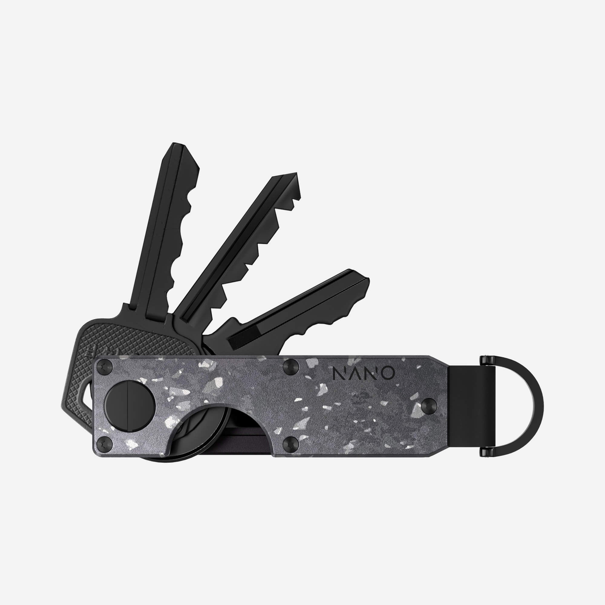 Personalised Key Case (Nero/Argento)