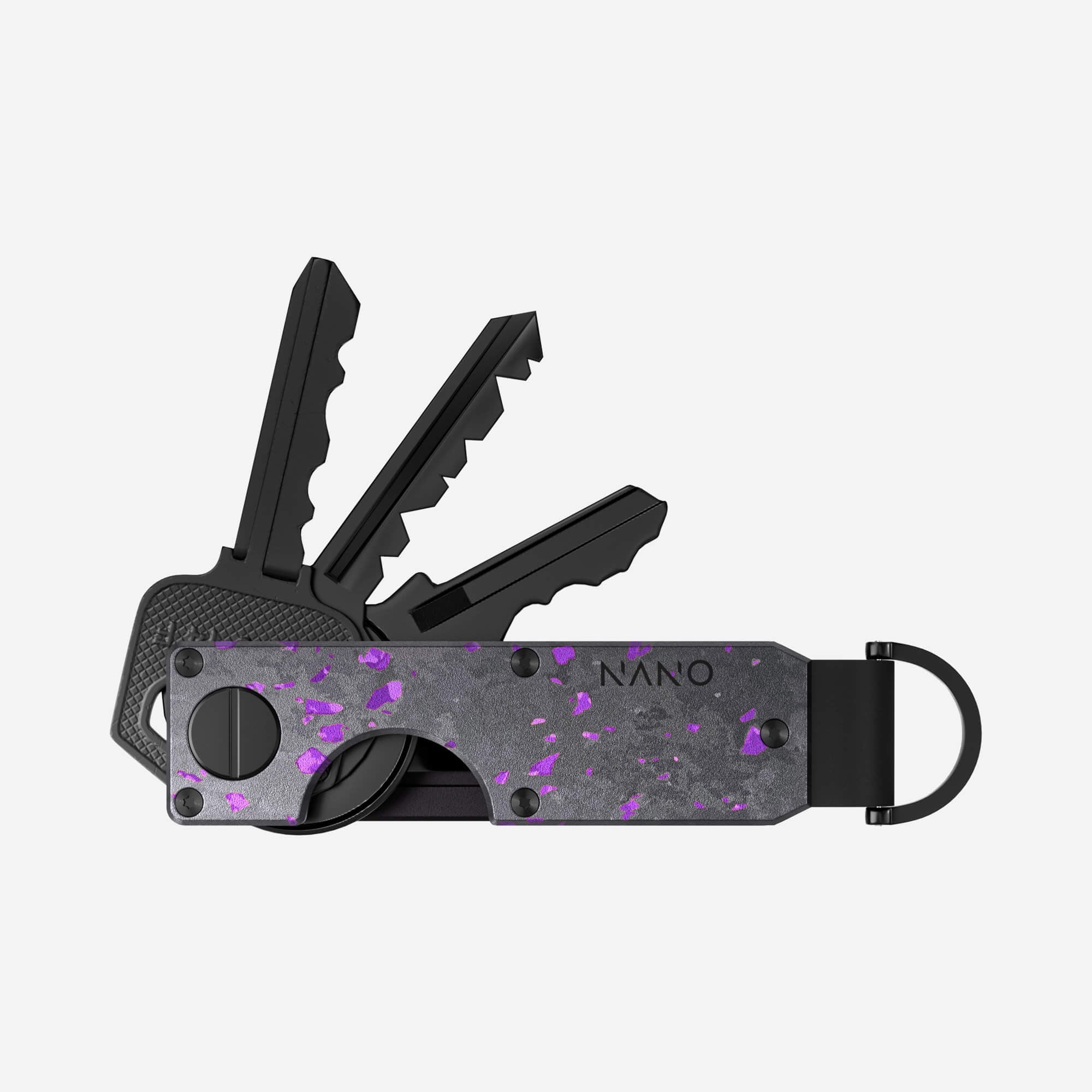 Personalised Key Case (Nero/Viola)
