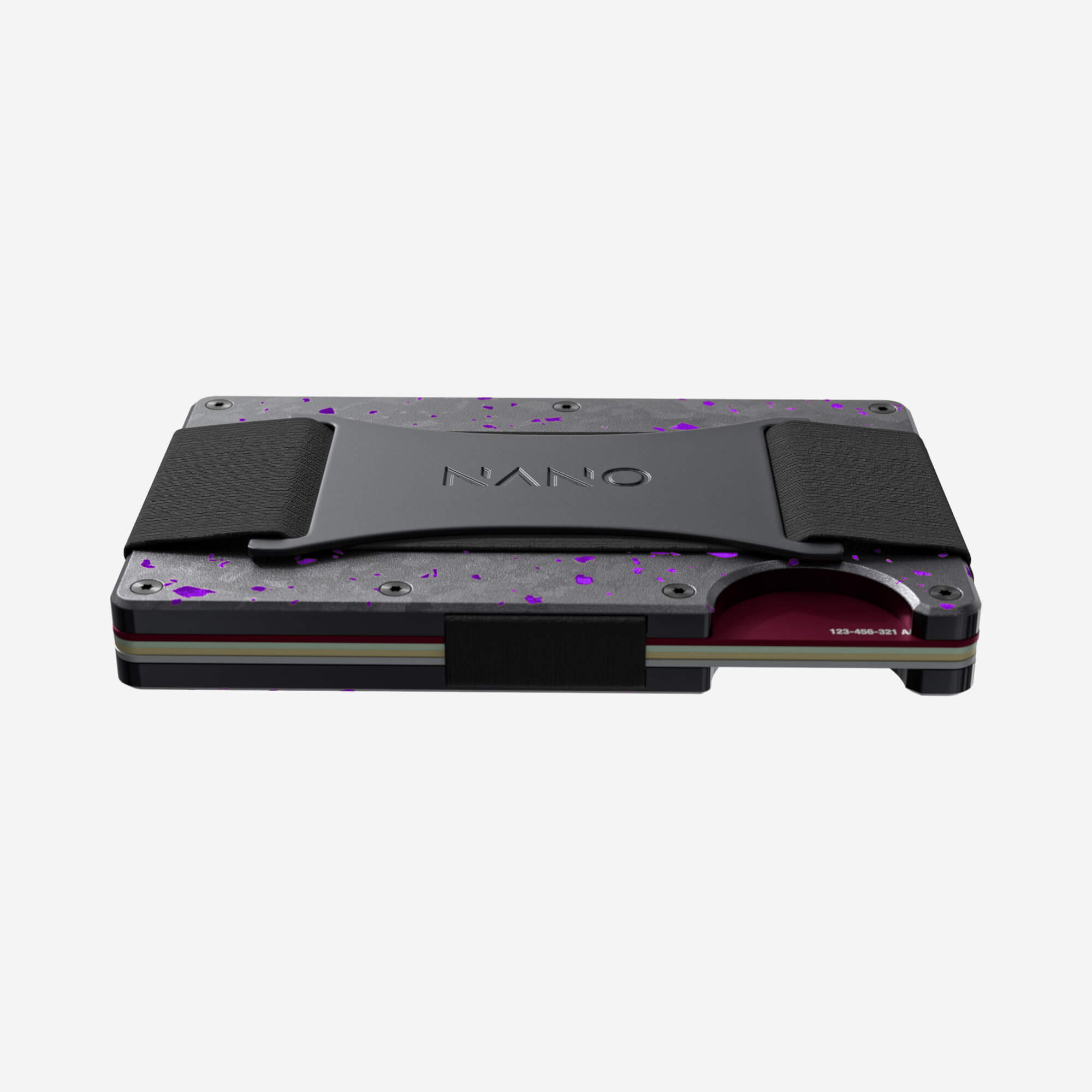Cash Strap Wallet (Nero/Viola)