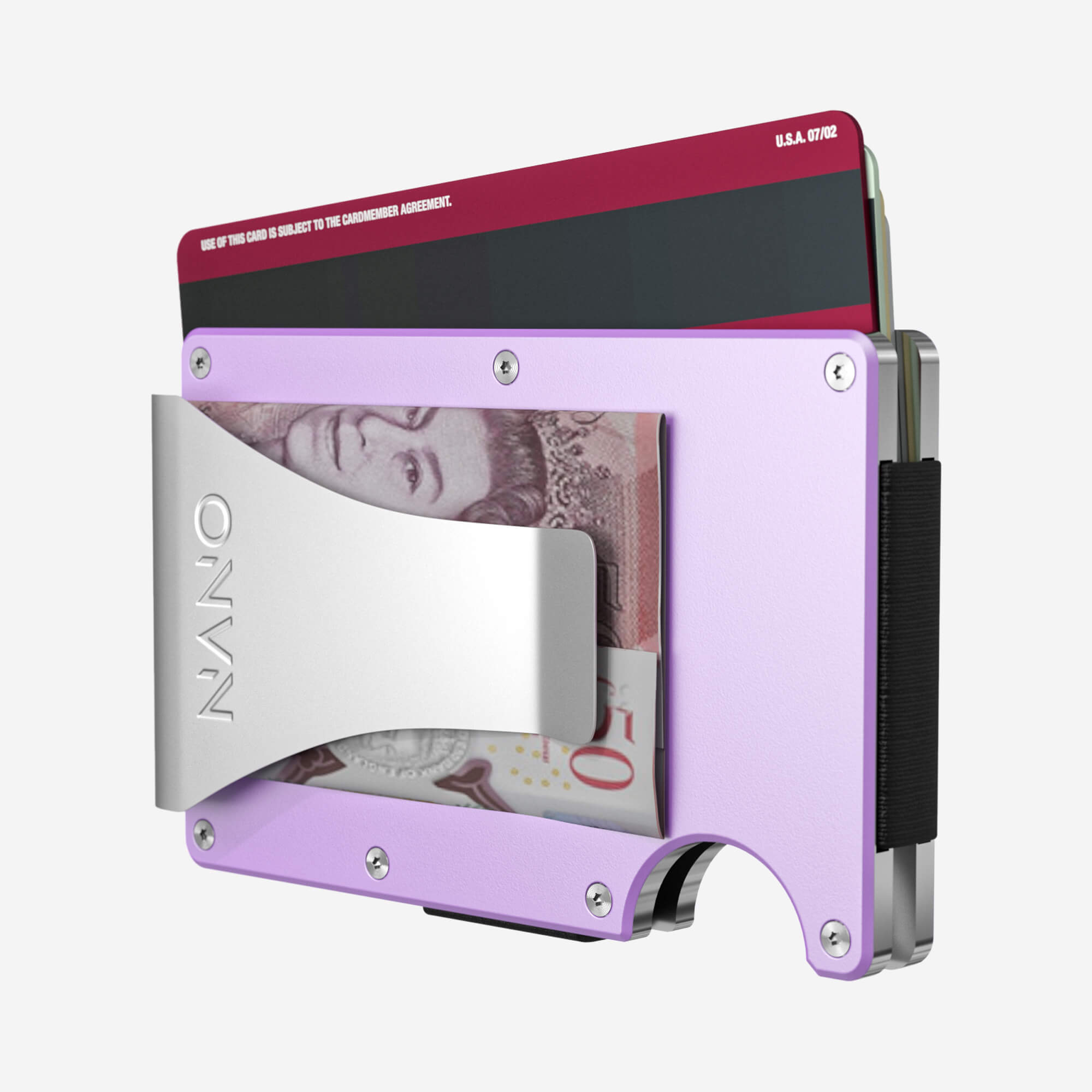 Money Clip Wallet (Twilight Lilac) Essential Bundle