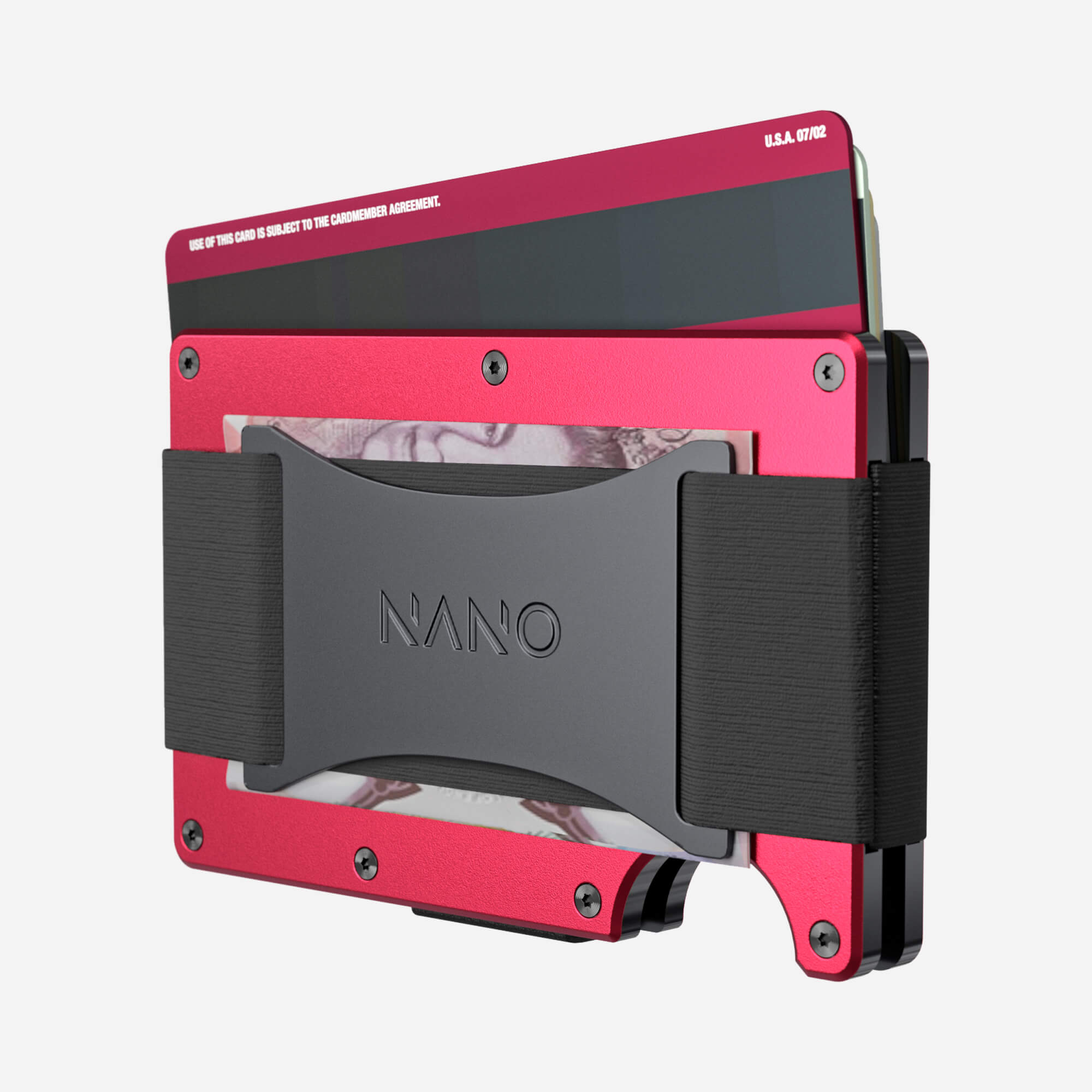 Personalised Cash Strap Wallet (Volcano Red) Essential Bundle