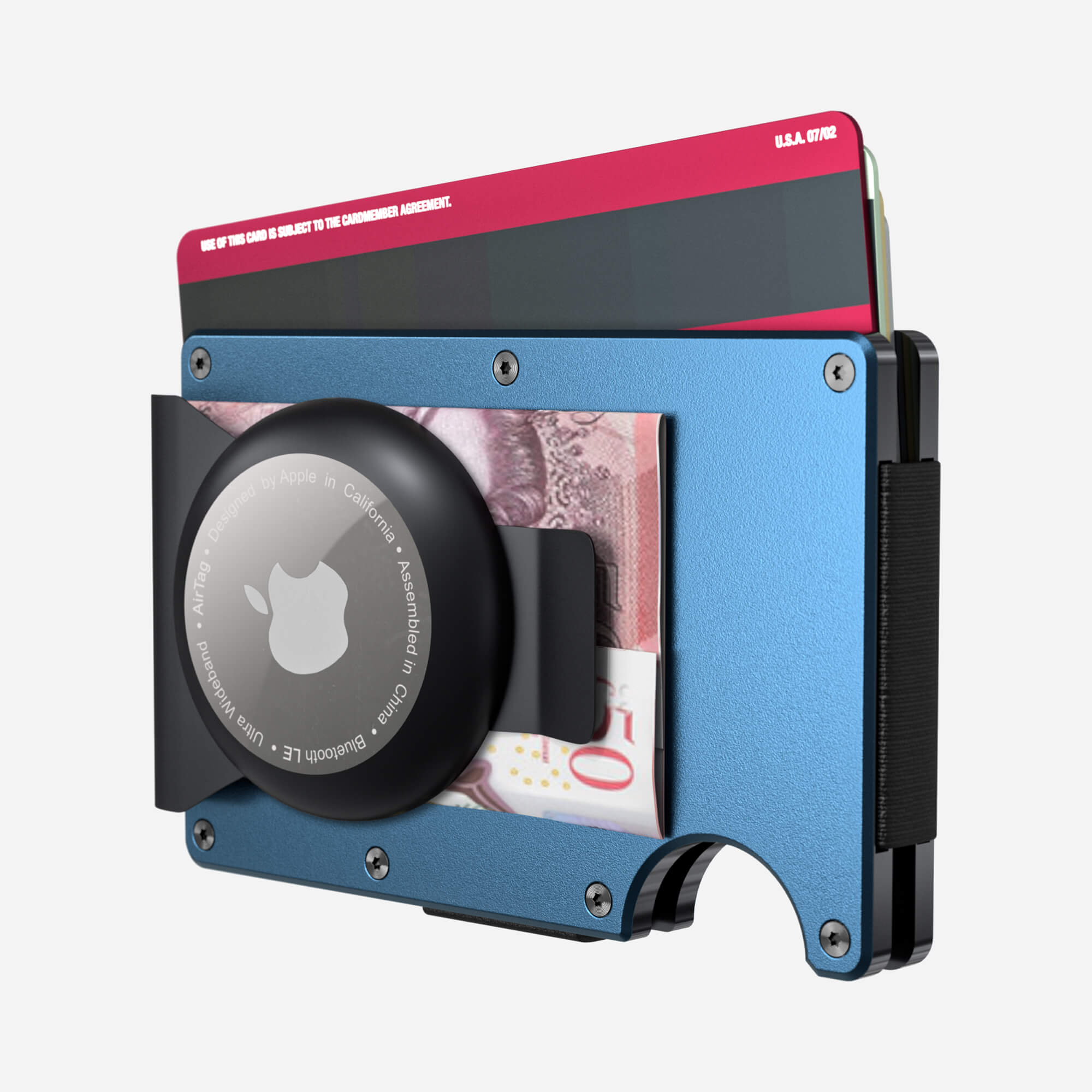 AirTag Money Clip Wallet (Riviera Navy) Everyday Bundle