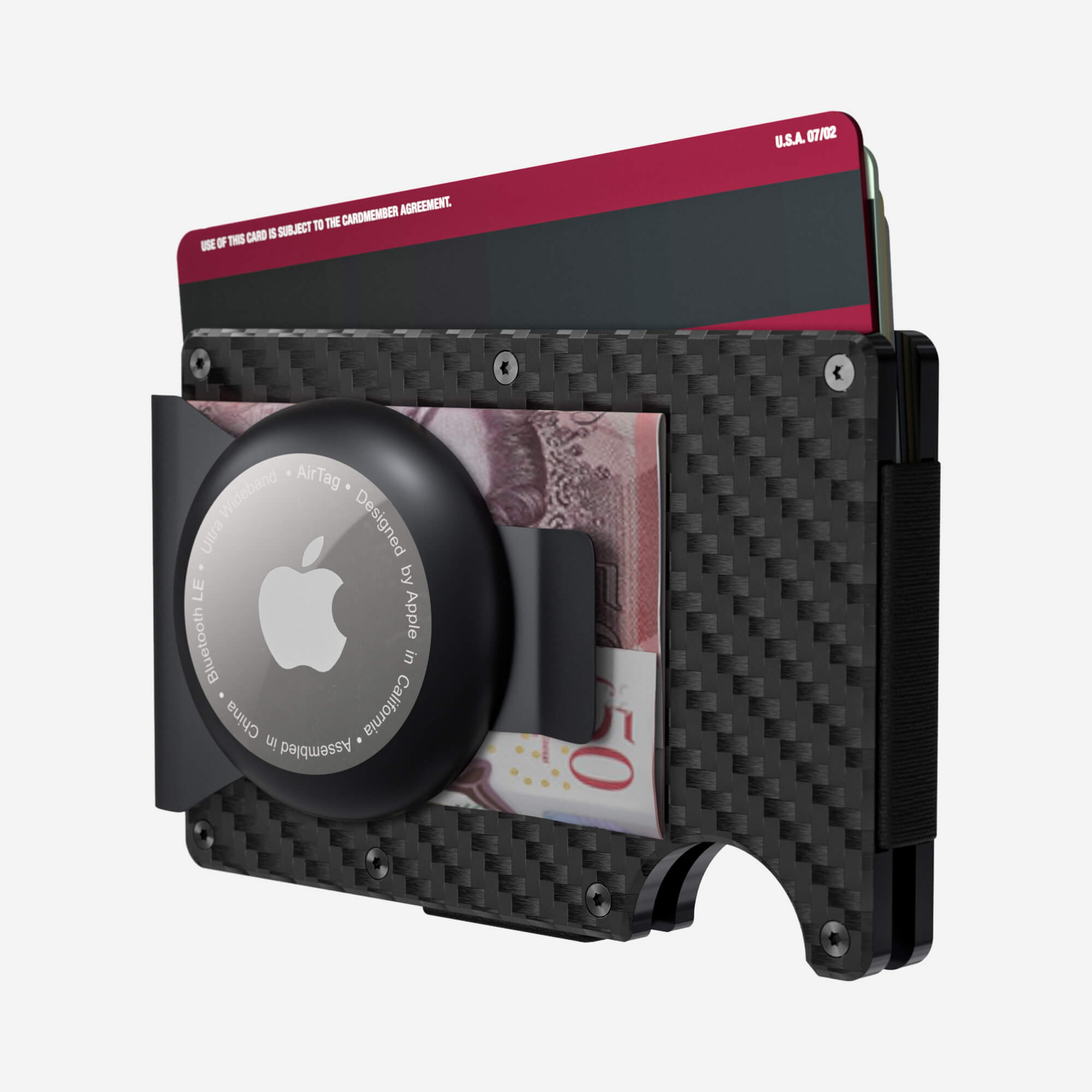 AirTag Money Clip Wallet (Stealth Black) Everyday Bundle