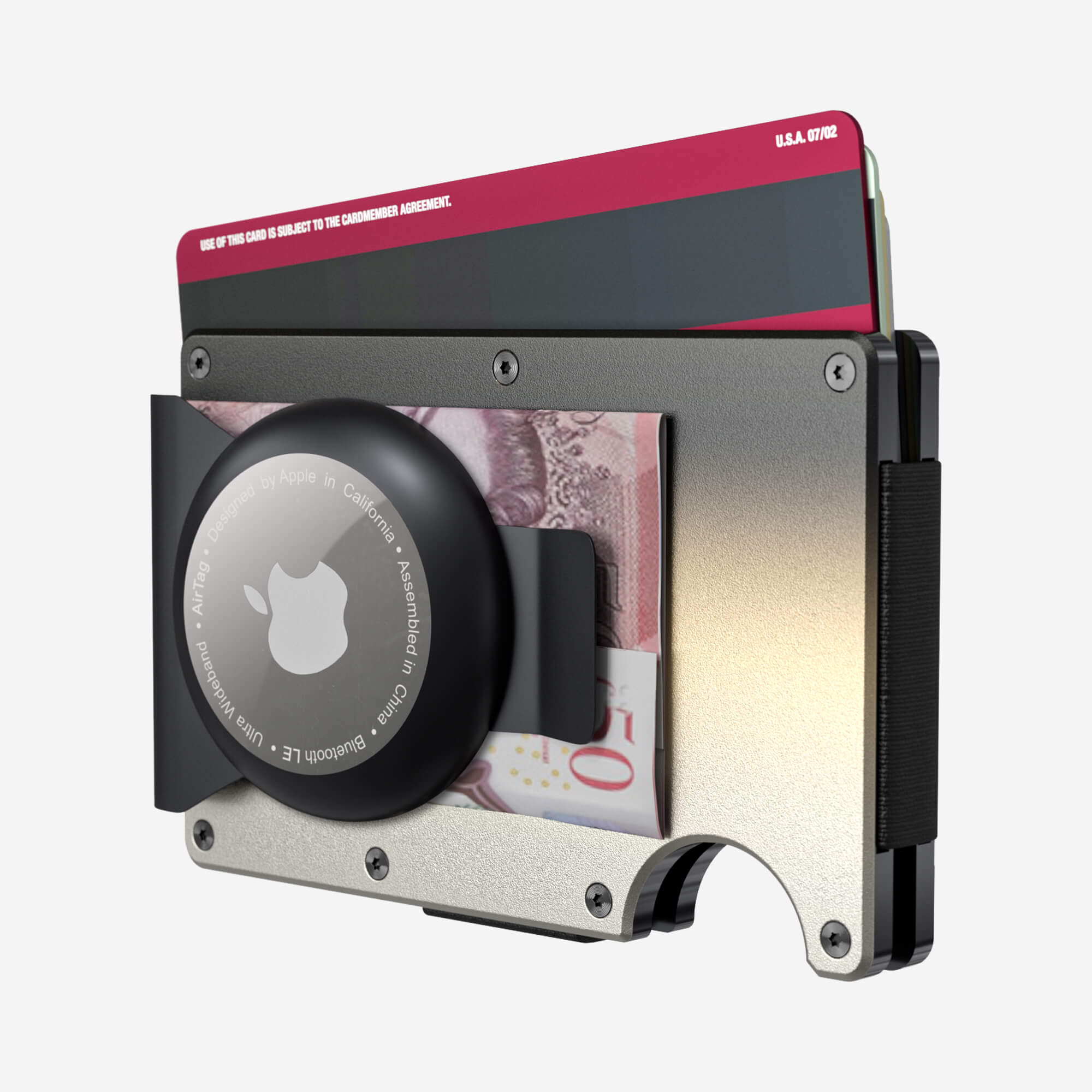 AirTag Money Clip Wallet (Onyx Eclipse) Everyday Bundle