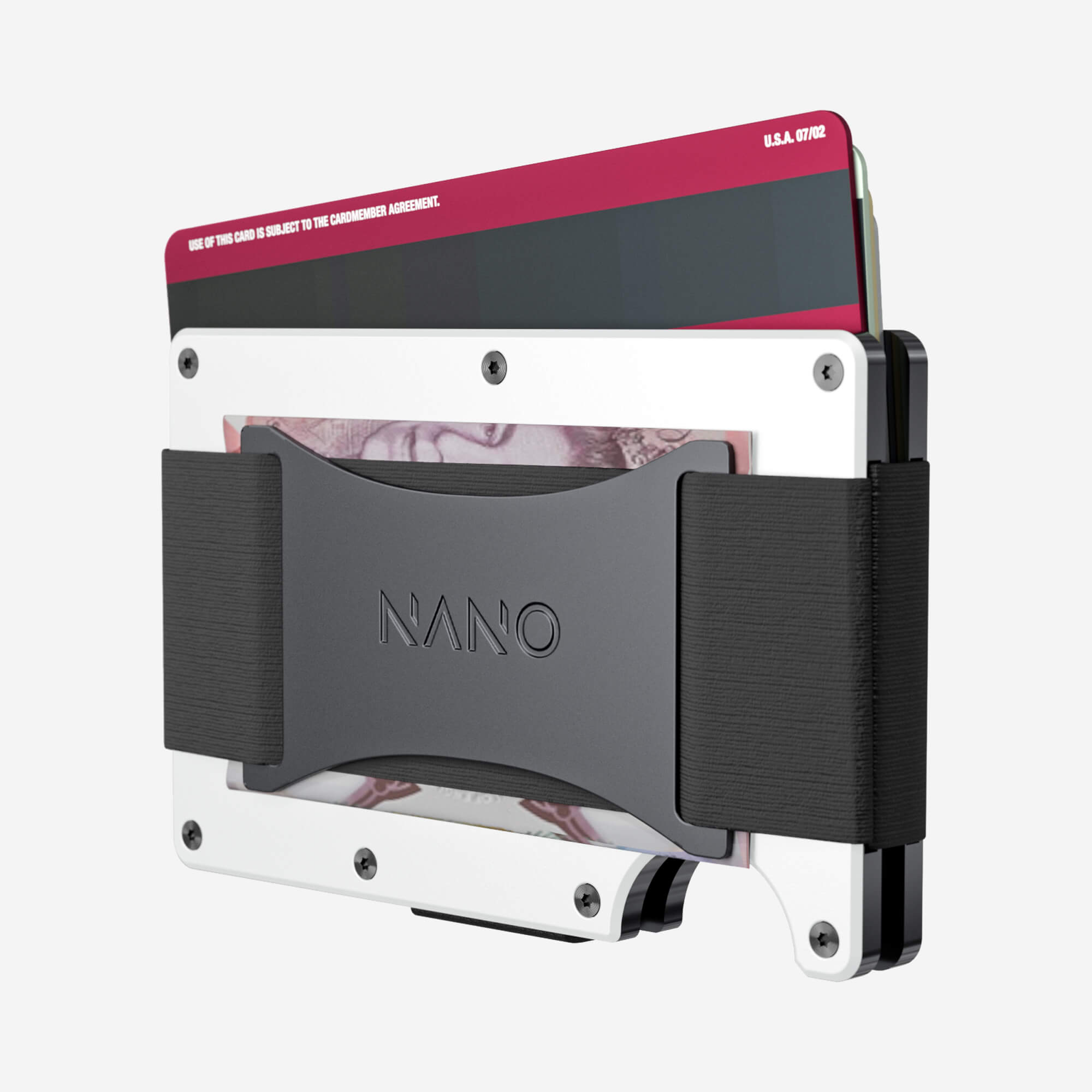 Cash Strap Wallet (Carrera White) Essential Bundle