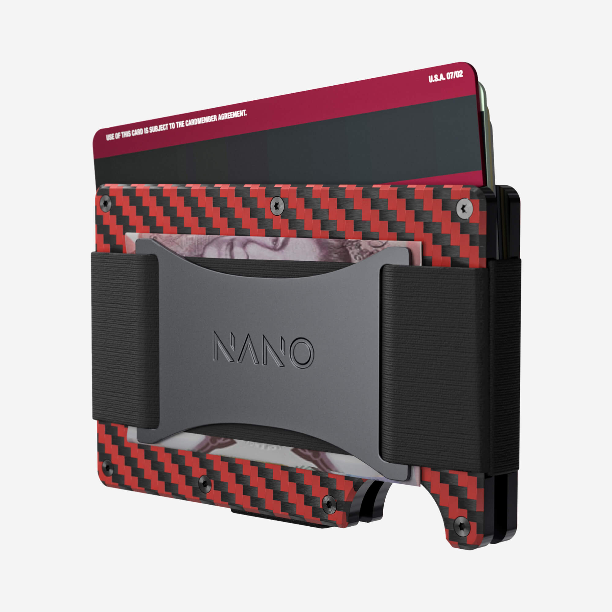 Cash Strap Wallet (Diablo Red/Stealth Black) Everyday Bundle