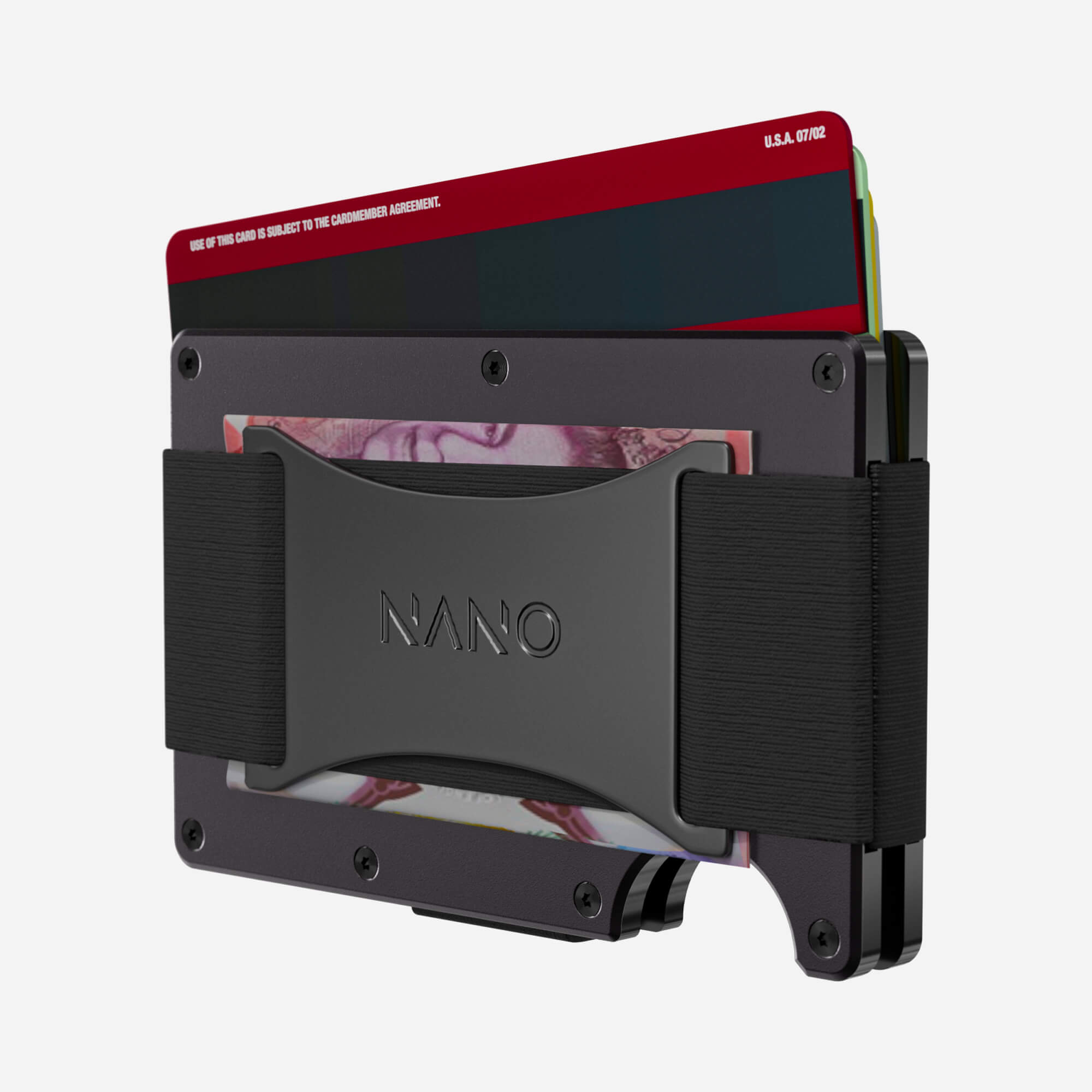Personalised Cash Strap Wallet (Phantom Black) Essential Bundle