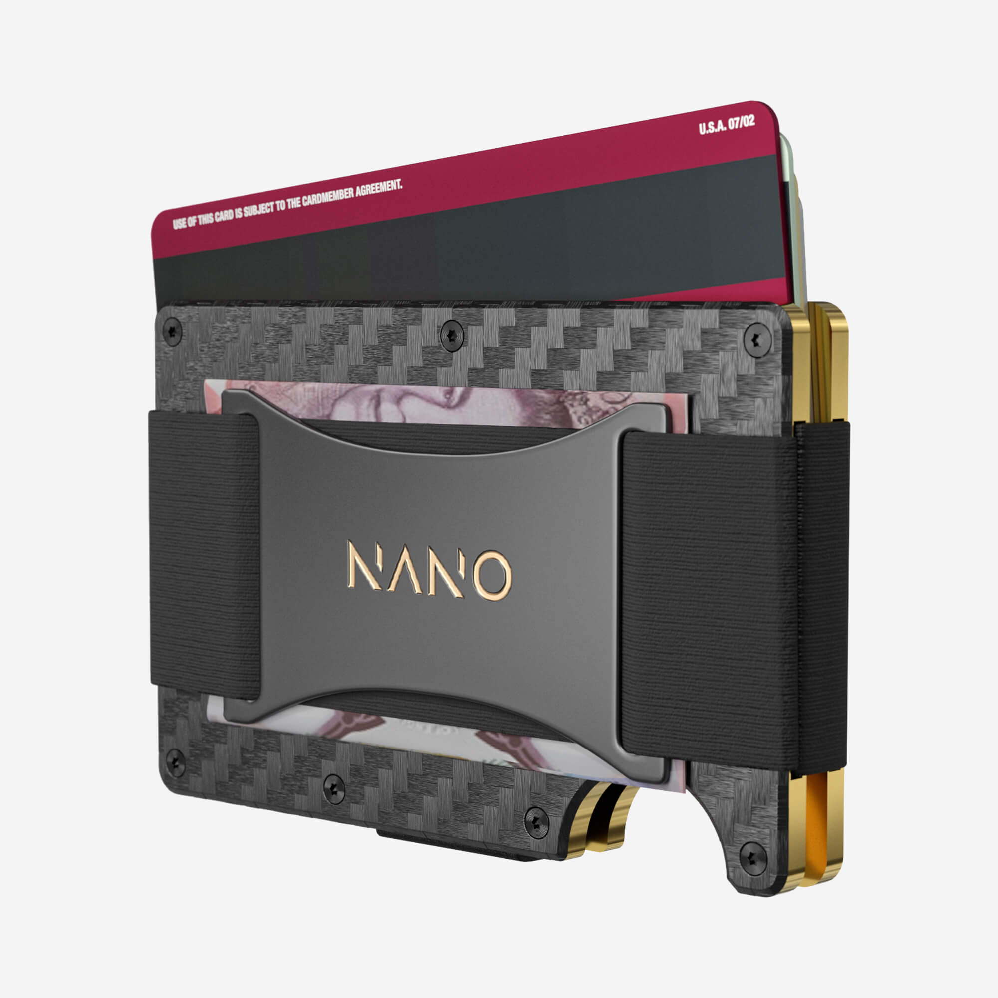 007 Cash Strap Wallet (Stealth Black/Spectre Gold)