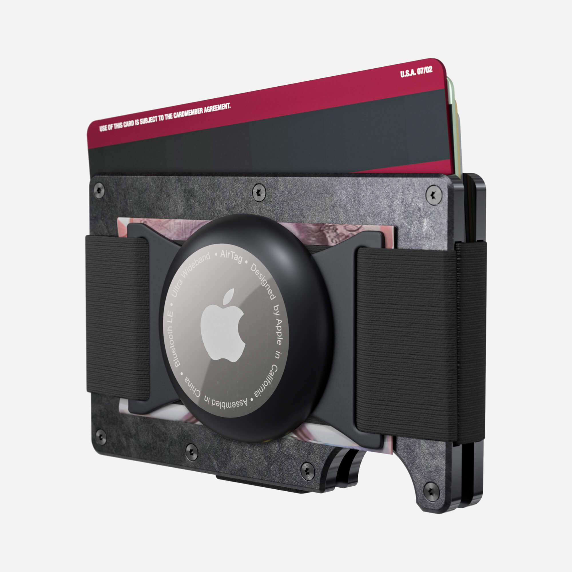 AirTag Cash Strap Wallet (Nero) Everyday Bundle