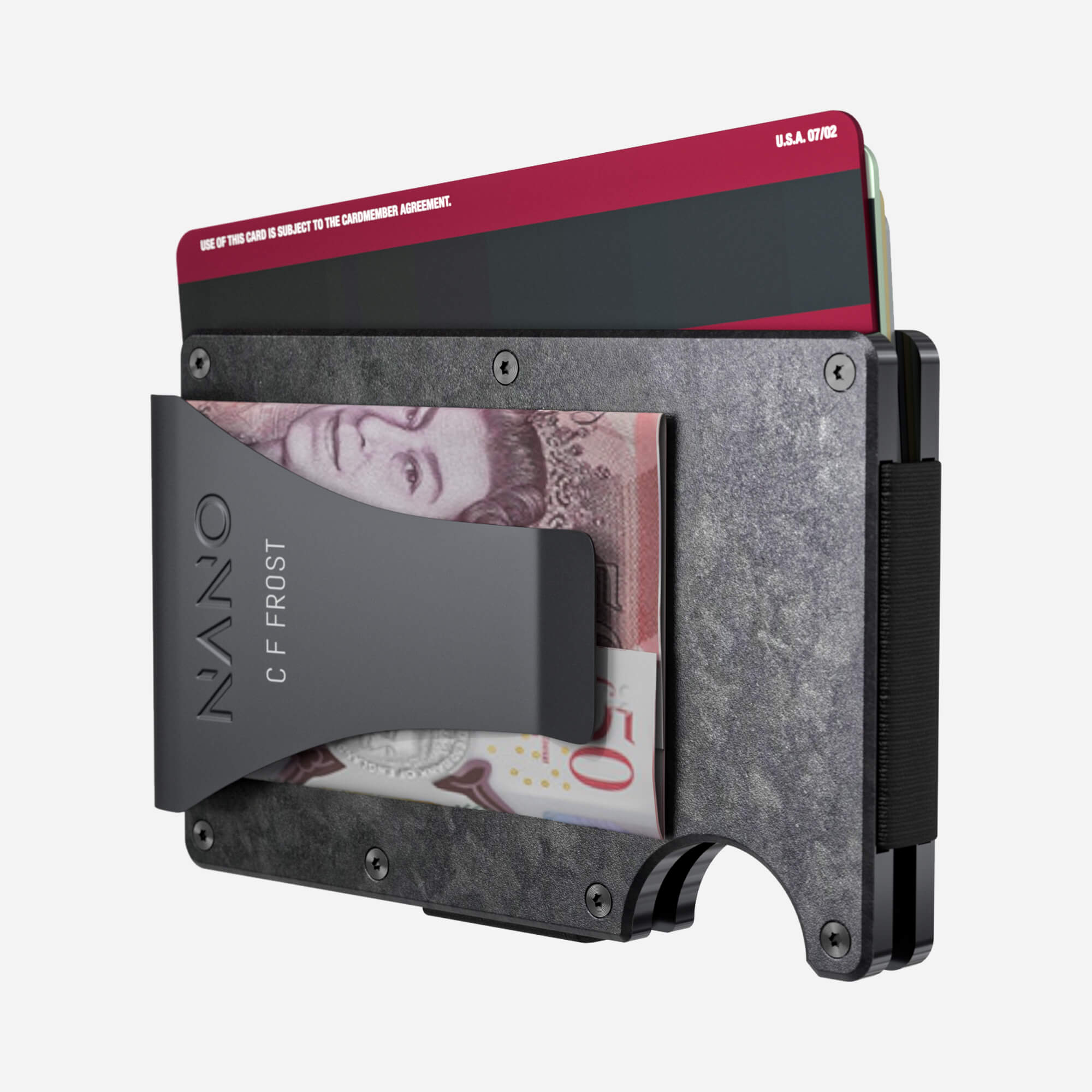 Personalised Money Clip Wallet (Nero) Essential Bundle