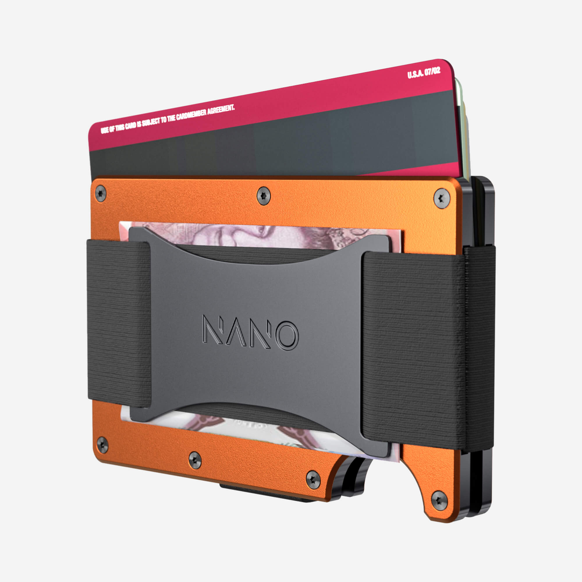 Personalised Cash Strap Wallet (Ventura Orange) Essential Bundle
