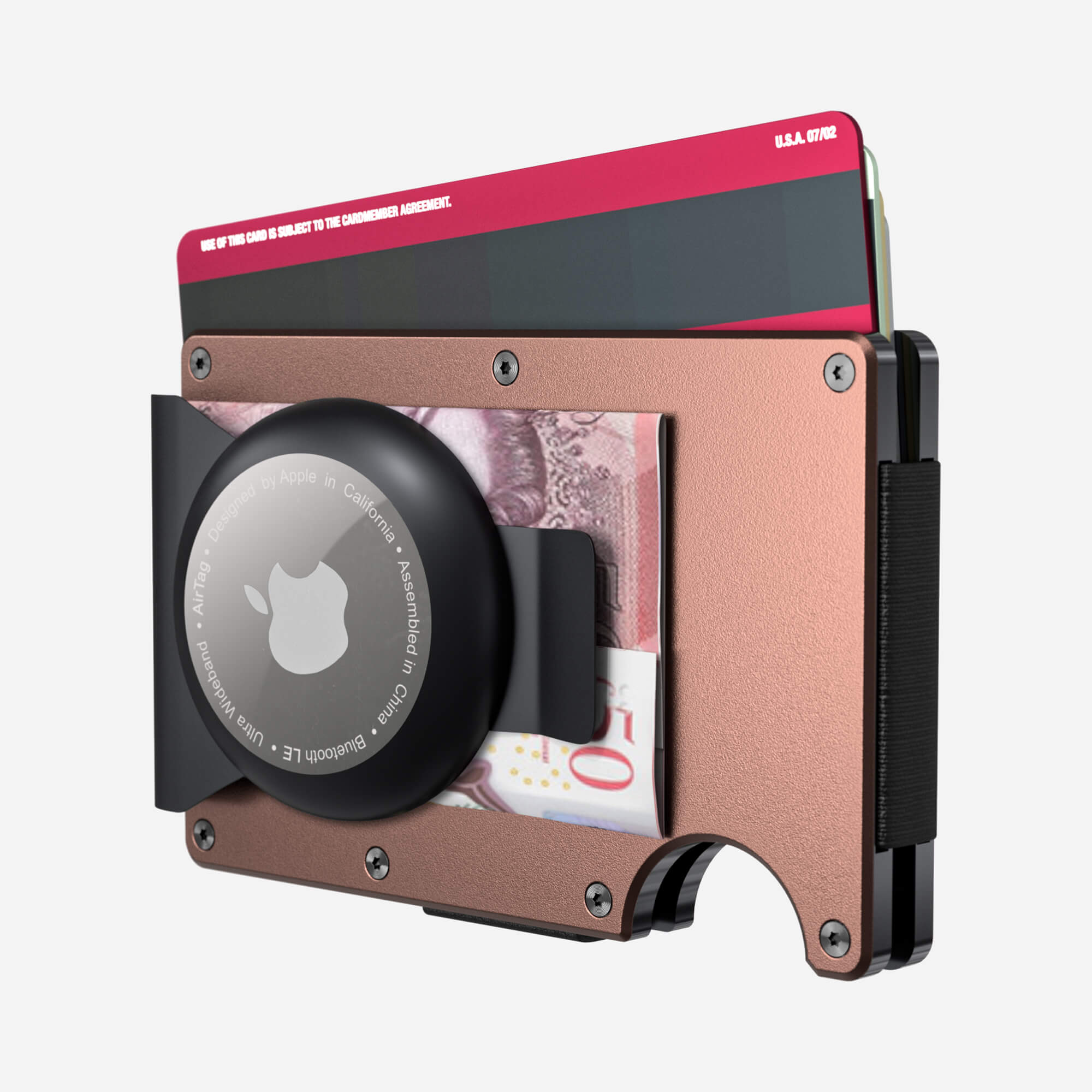 AirTag Money Clip Wallet (Sonic Copper) Everyday Bundle